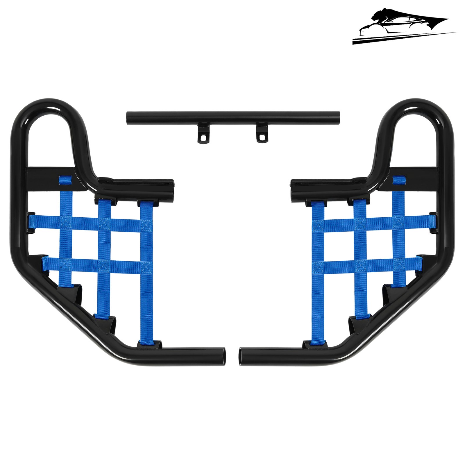 For Yamaha Raptor 660 YFM660R 2001-2005 02 Left&Right Nerf Bars Peg Heel Guards