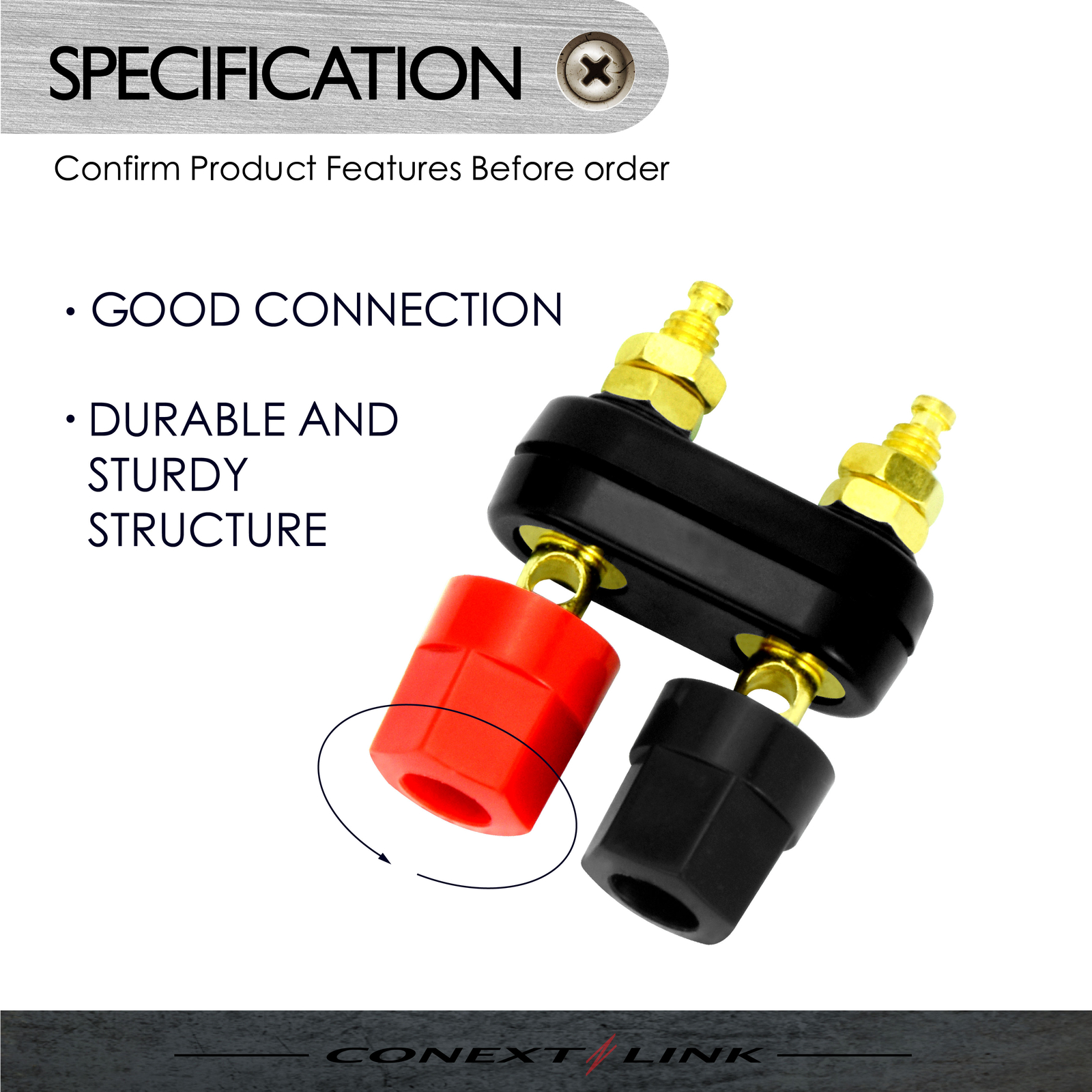 2X Speaker Amplifier Terminal Binding Post Dual 2 way Banana Plug Jack Connector