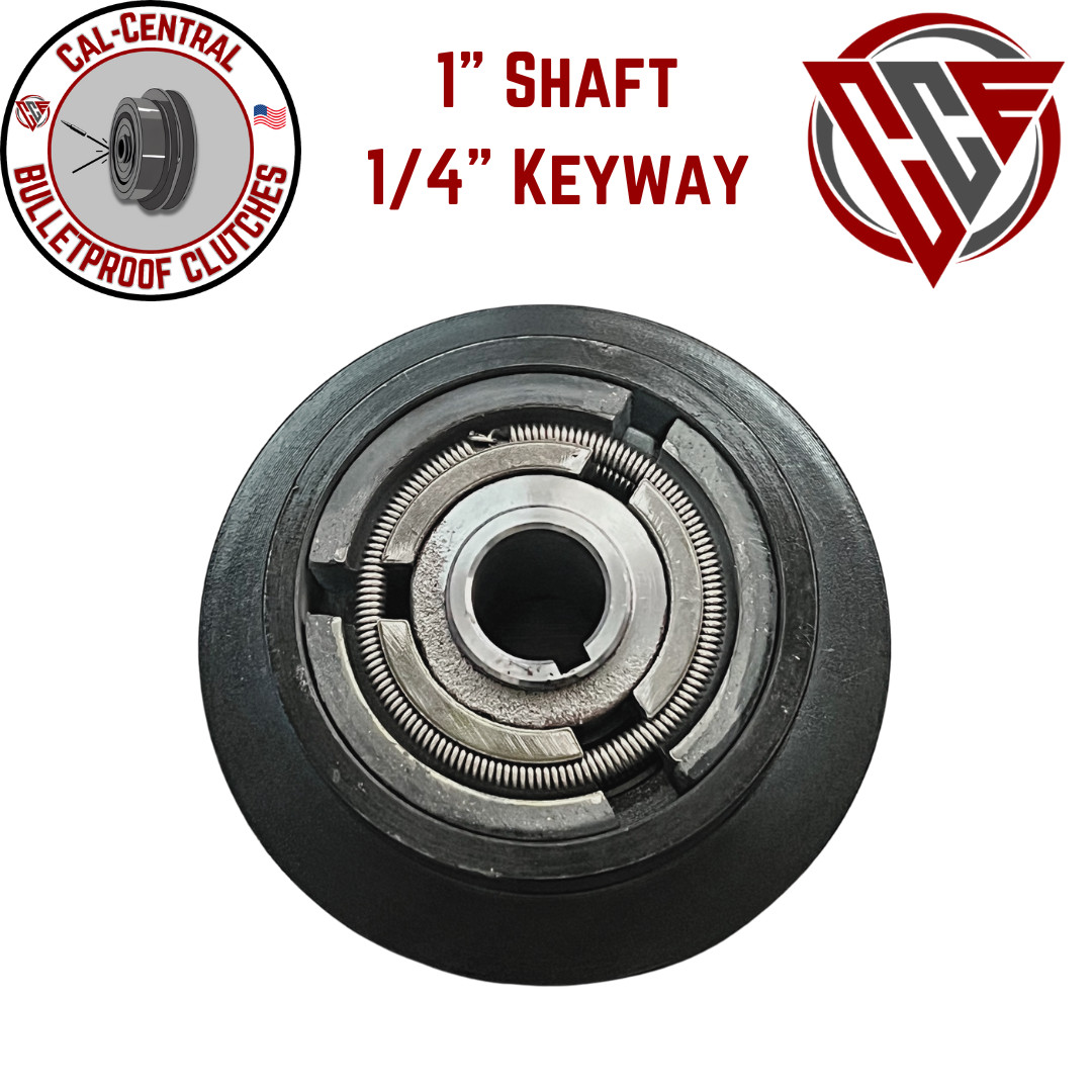 Heavy Duty Centrifugal Clutch Single 5/8" V Belt 1" Bore 5" Pulley NEW