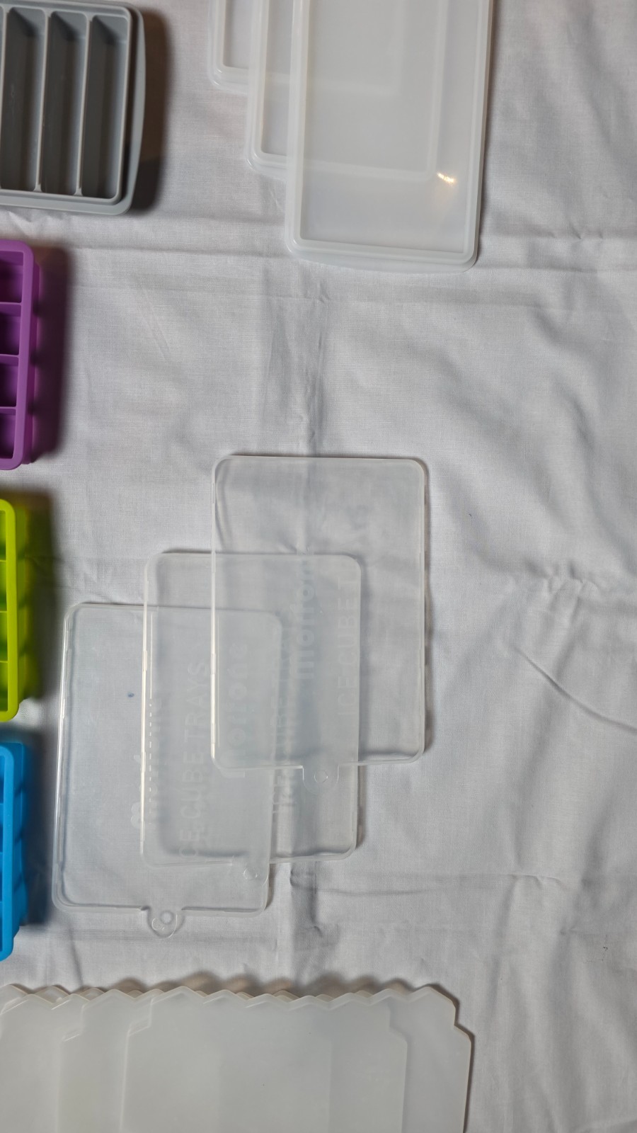 12 Silicone Ice Cube Trays with Lids – Easy Release & Stackable