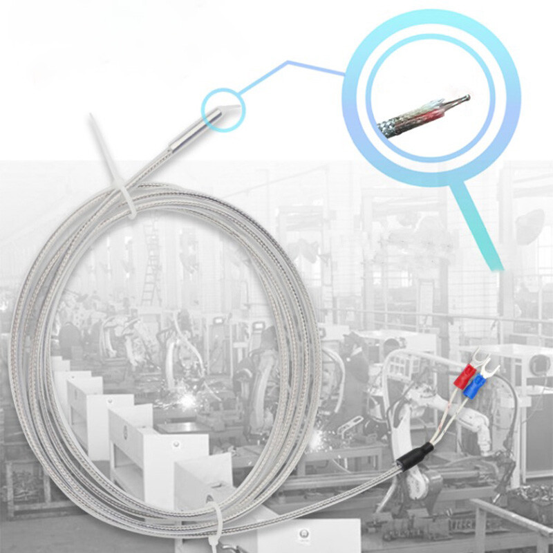 PTFE Thermocouple Temperature Sensing Wire K / PT100 Type Waterproof Midoni