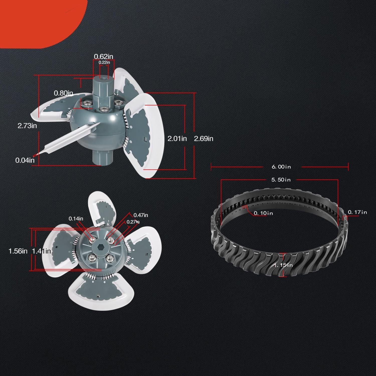 Replacement Parts Kit For Zodiac Baracuda MX8 MX6 Elite Pool Cleaner Tune Up Kit