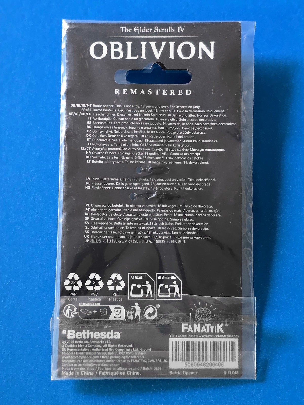 The Elder Scrolls IV: Oblivion Mehrunes' Razor Bottle Opener Official Bethesda