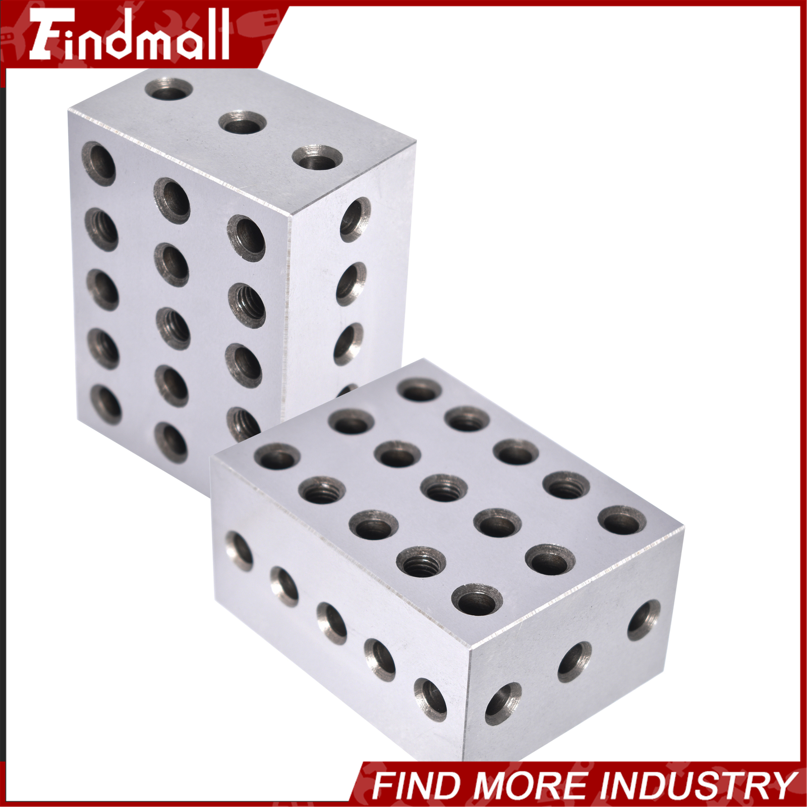 Ultra Precision 1 Matched Pair 2-3-4 Blocks 23 Holes .0002" Precision New