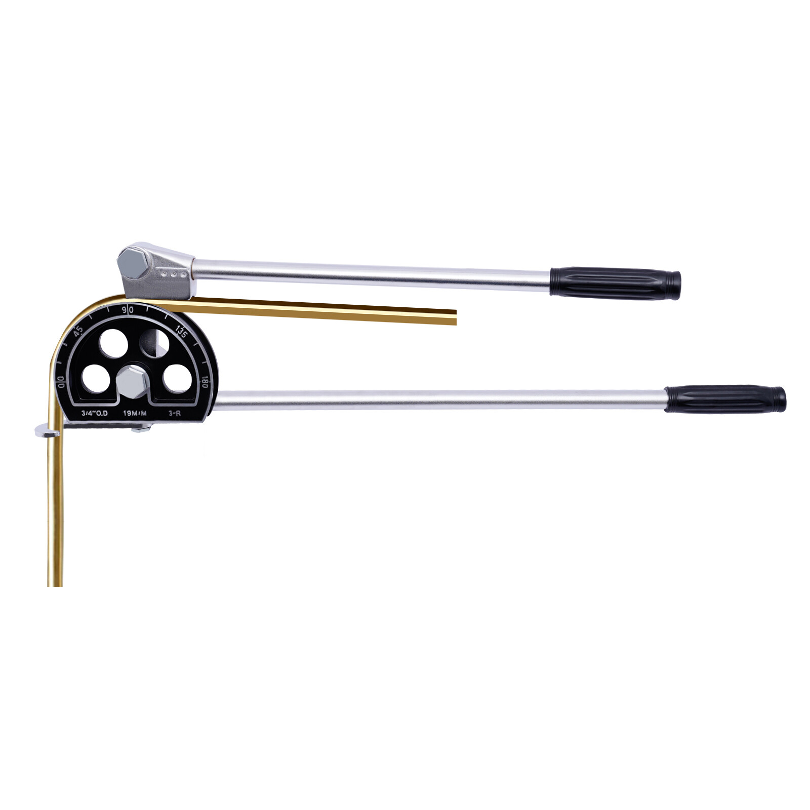 Manual Copper Pipe Bender HVAC Refrigeration Ratcheting Tube Bender 19mm/3/4inch