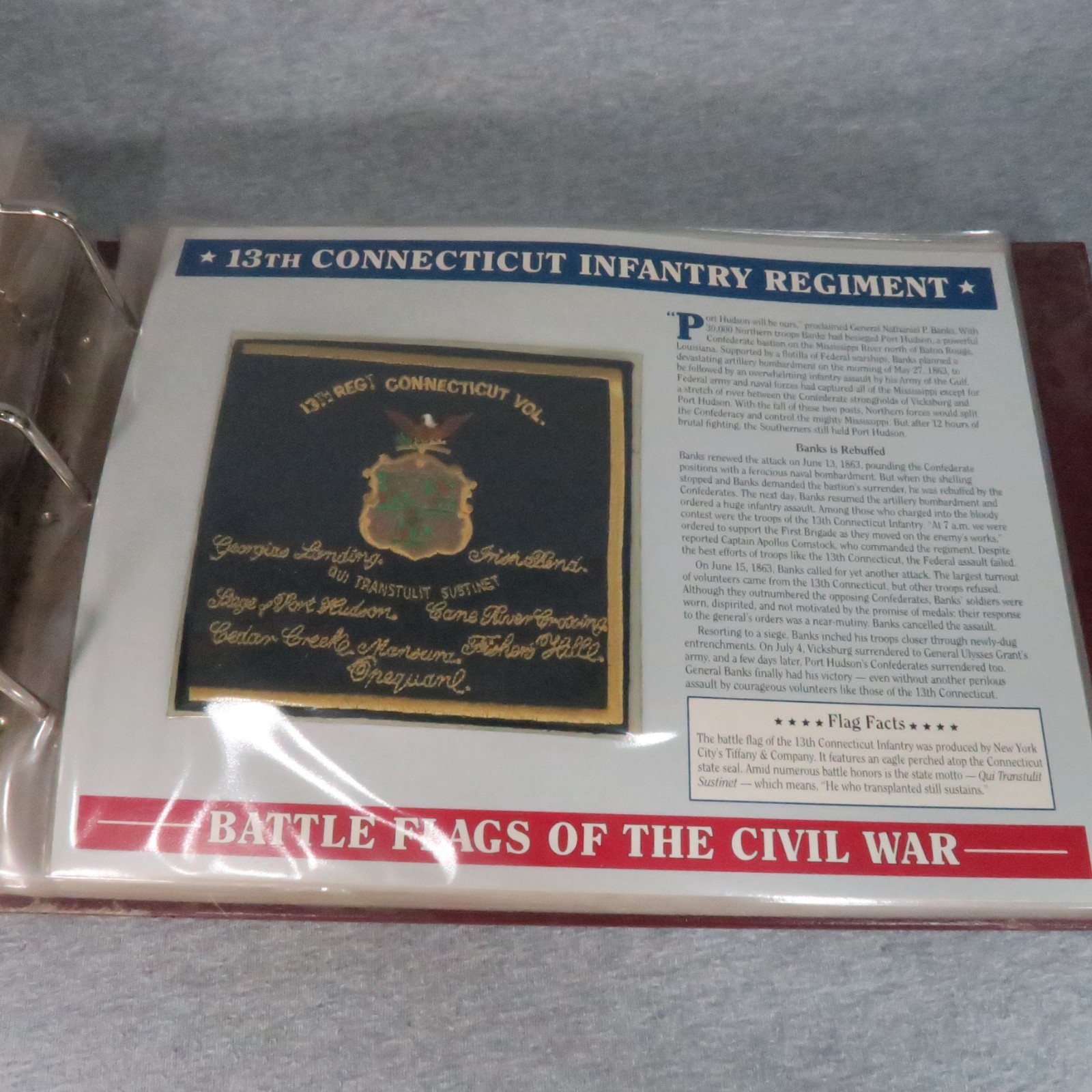Willabee & Ward Battle Flags of the Civil War Patches in Collection Album