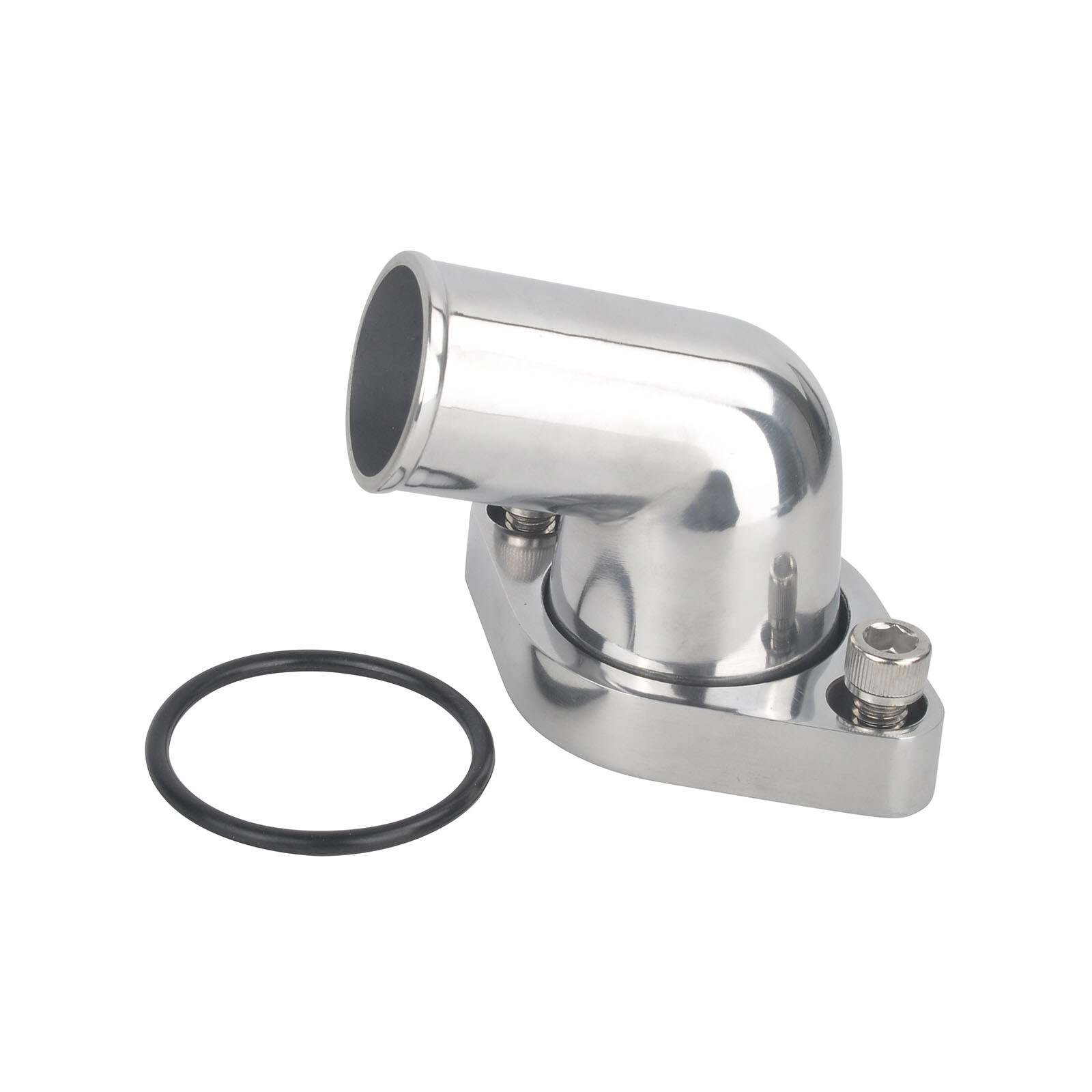 For SBC BBC Chevy 327 350 400 Polished 15° Swivel Water Neck Thermostat Housing