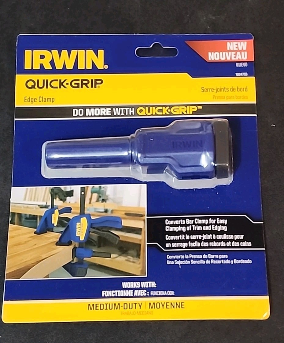 NEW 5 Pack- IRWIN 1964755, QUICK-GRIP, Edge Clamp for Medium-Duty Clamps