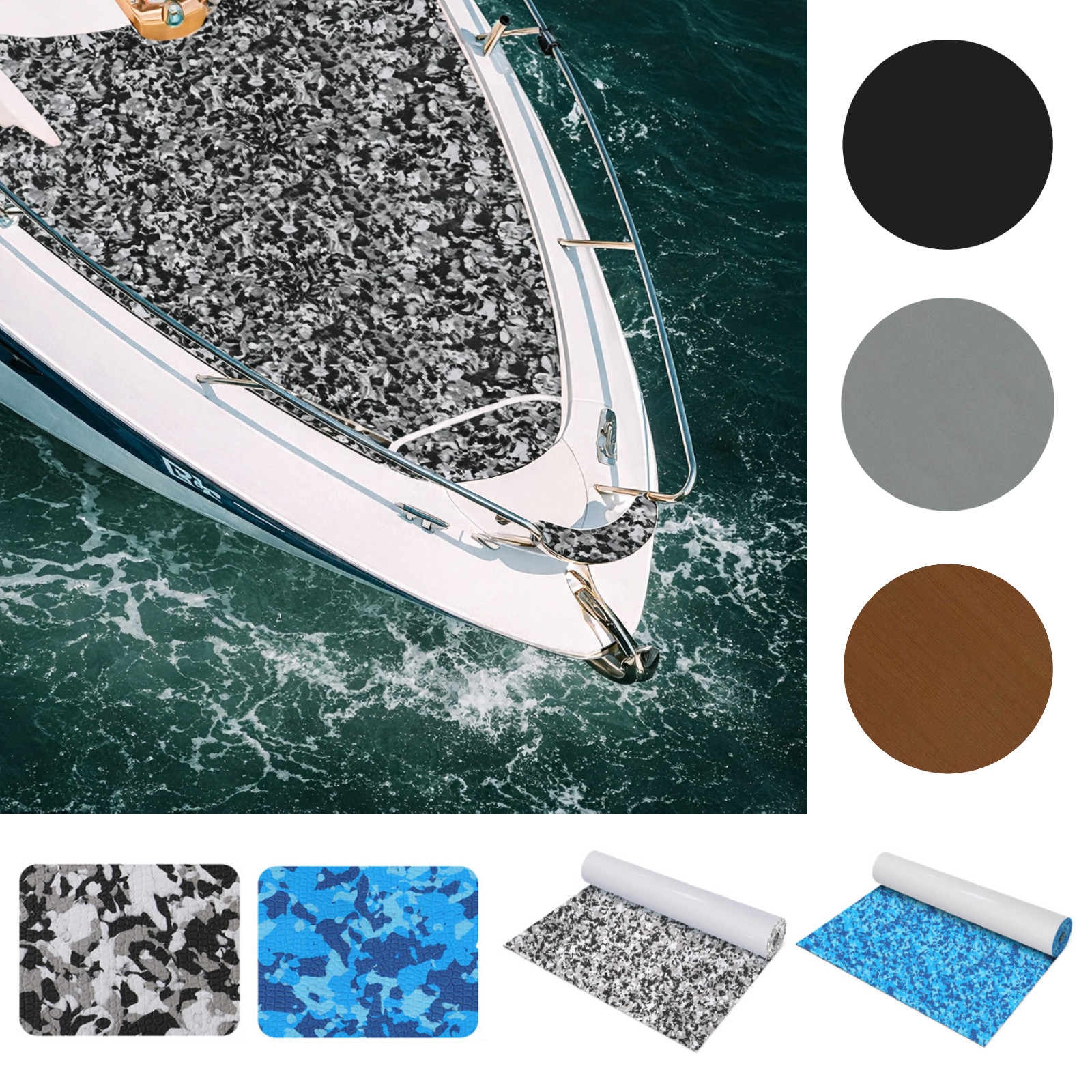 95" EVA Foam Boat Decking Sheet Mat Self Adhesive Marine Yacht Flooring Pad 5mm