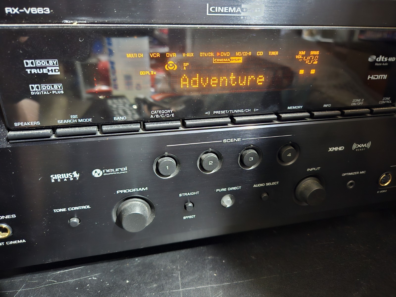 Yamaha RX-V663 7.2 Channel Natural Sound AV HDMI Home Theater Stereo Receiver