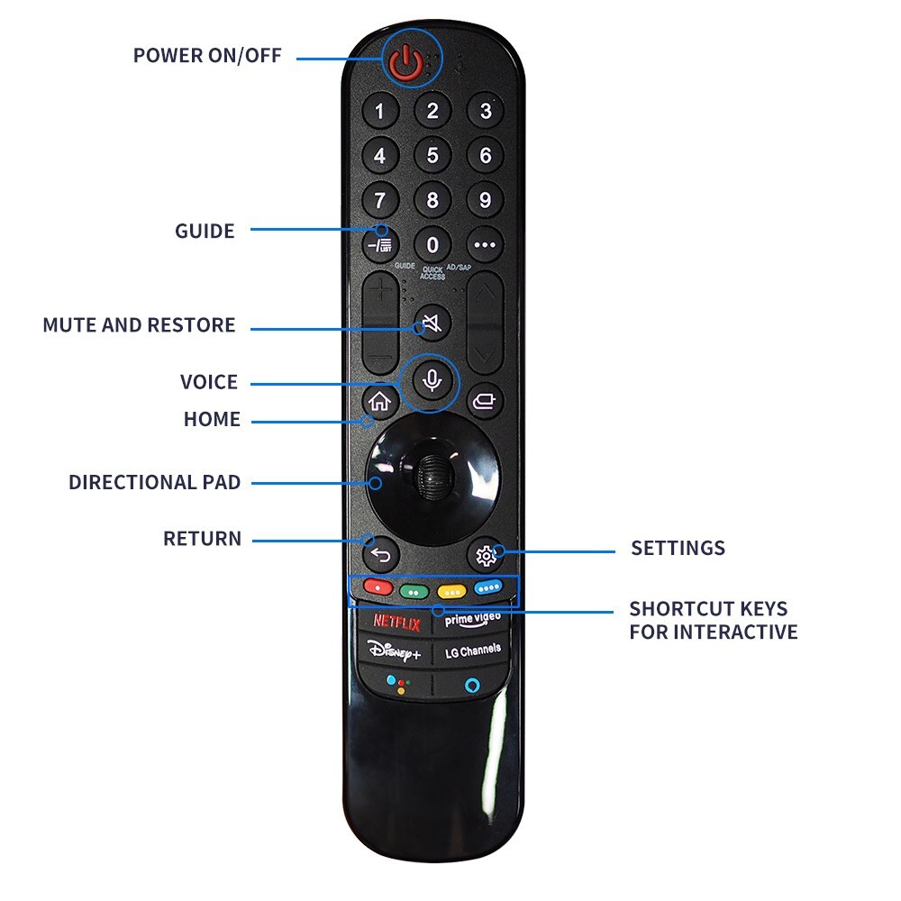 MR21GA Magic Remote Control for LG Smart OLED TV 43UP7700PUB AKB76036201