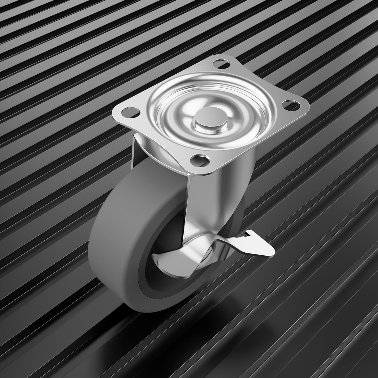 3 Inch Caster Wheels, Casters Set of 4, Heavy Duty Caster with Brake, Locking Ca