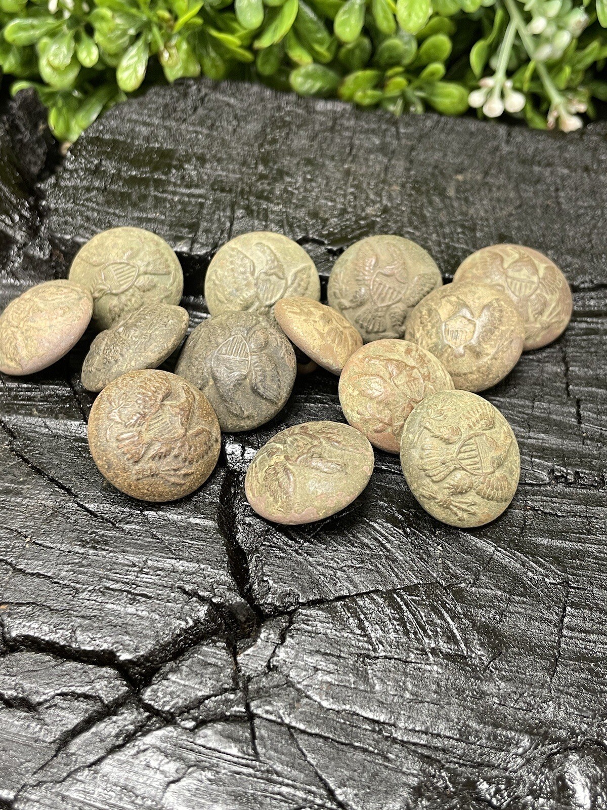 Old Rare Vintage Antique Civil War Relic Eagle Button Recovered Appomattox, VA