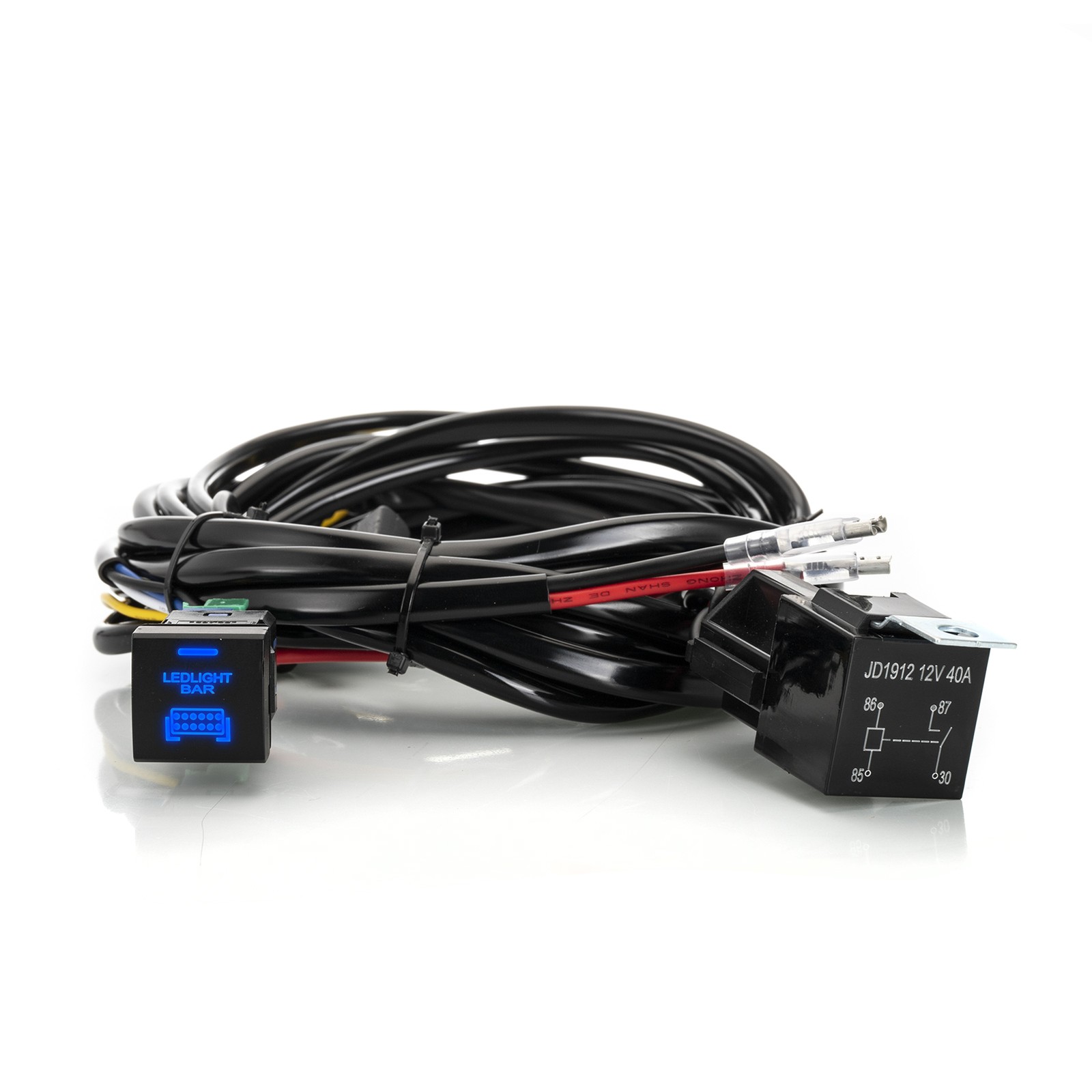 LED Light Bar Wiring Harness Push Switch Button Kit For Tundra 22 23 24 25 26