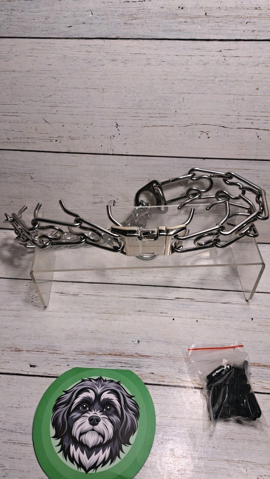 Stainless Steel Dog Collar, Tangle-Free 360° Swivel Collar with Quick-Release...