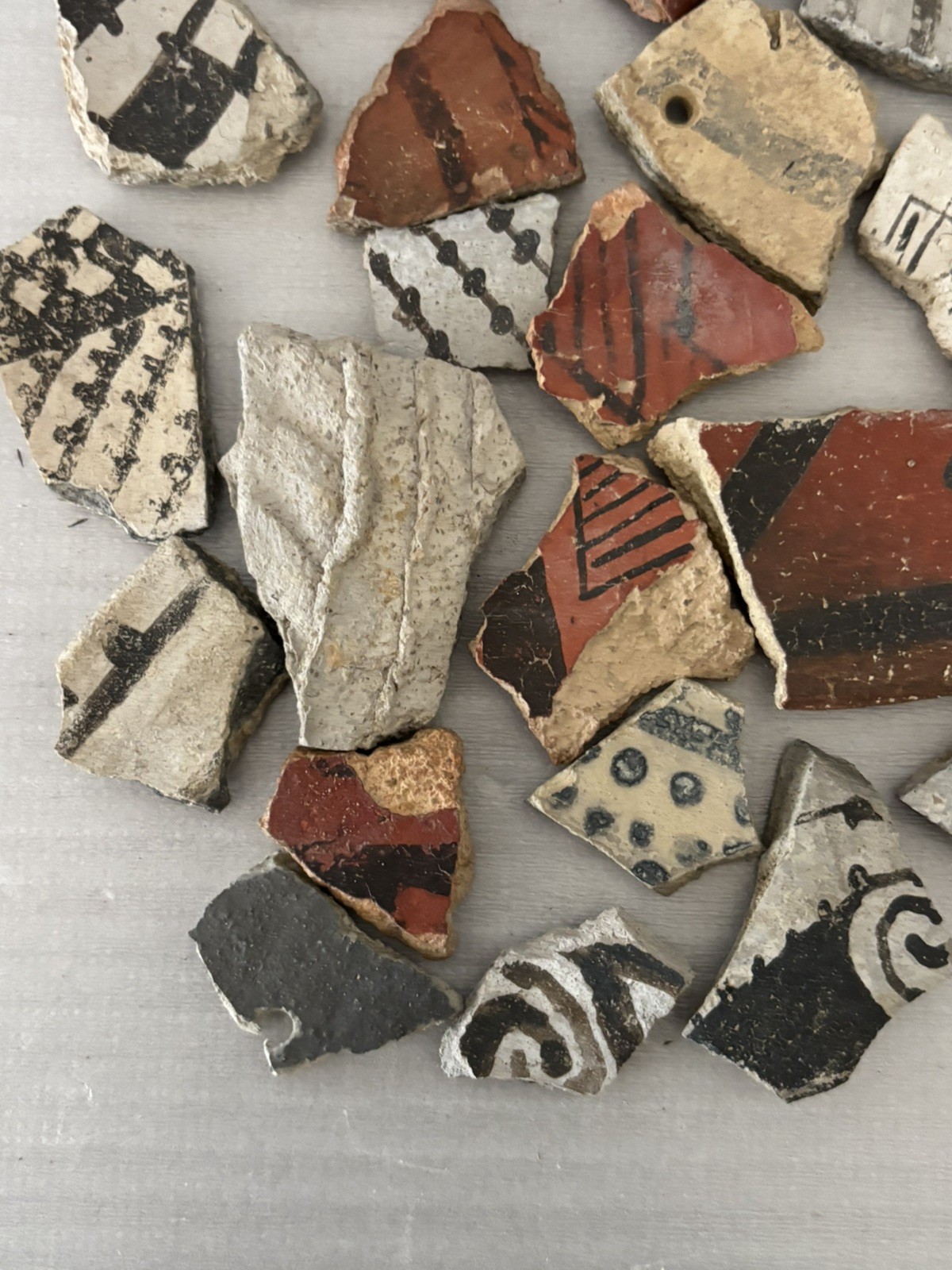 30+ Ancient Anasazi Native American Pottery Shards Arizona L8-B FREE SHIP