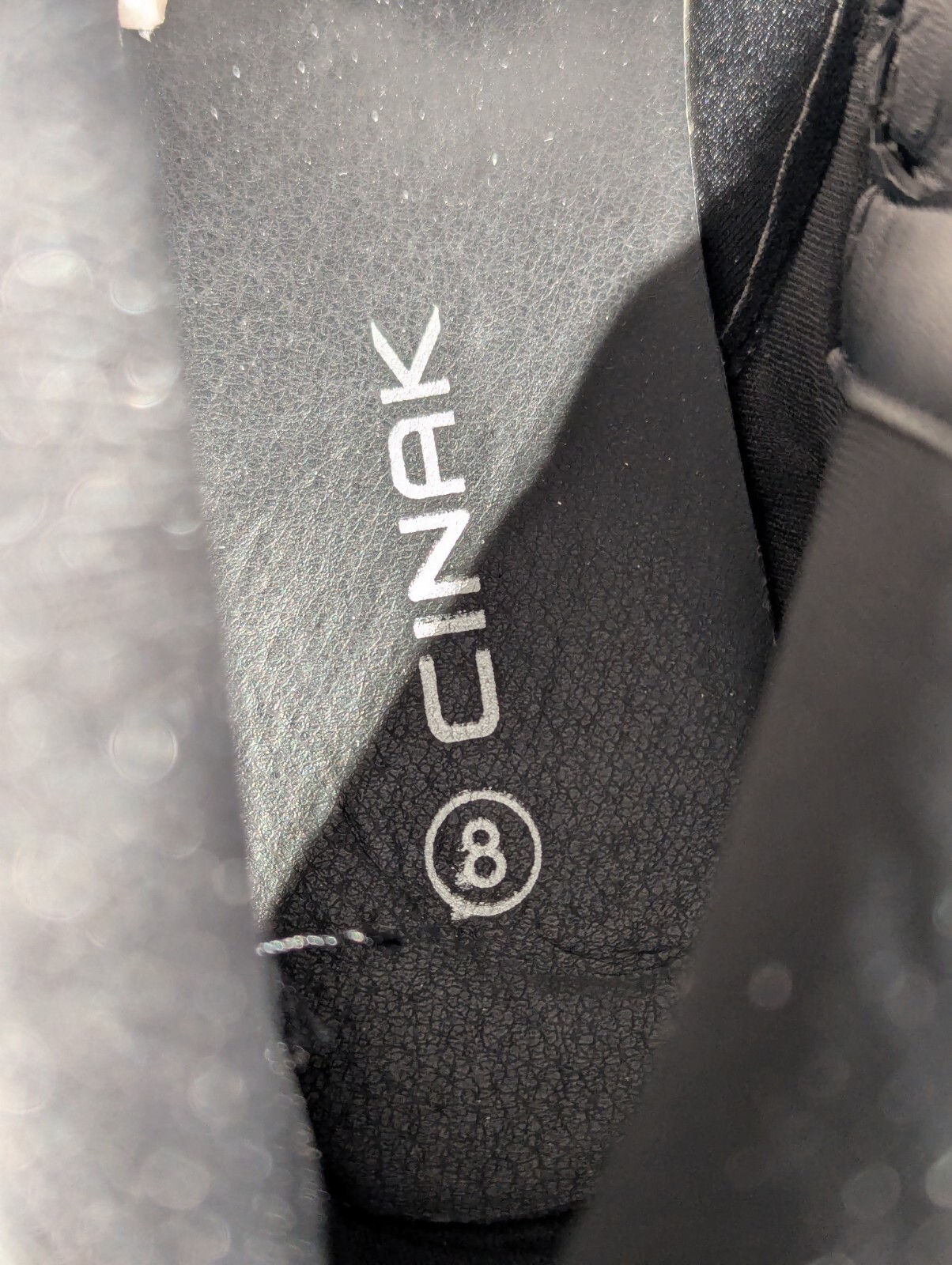 Cinak Women's Size 8 Black Combat Style Boots Zip Compartment