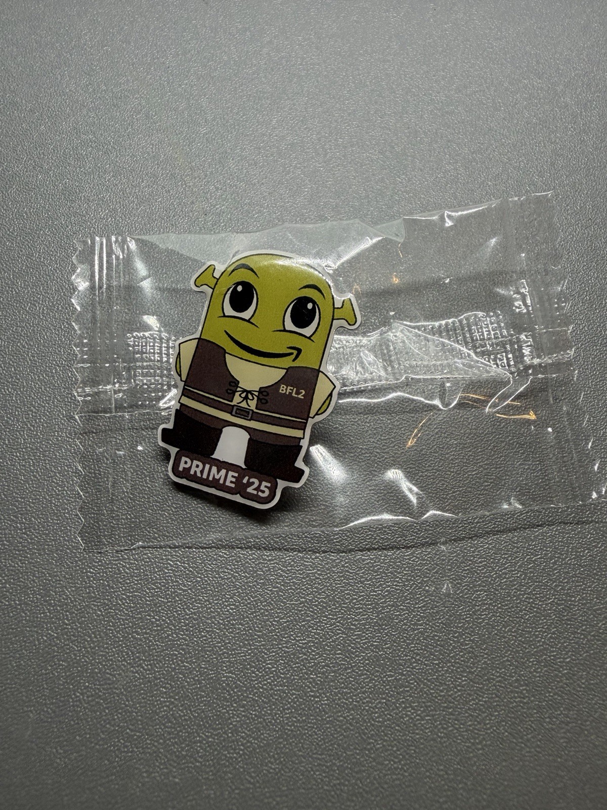 Amazon Peccy Pin BFL2 Exclusive Prime 2025 Shrek Employee Swag Hard Worker