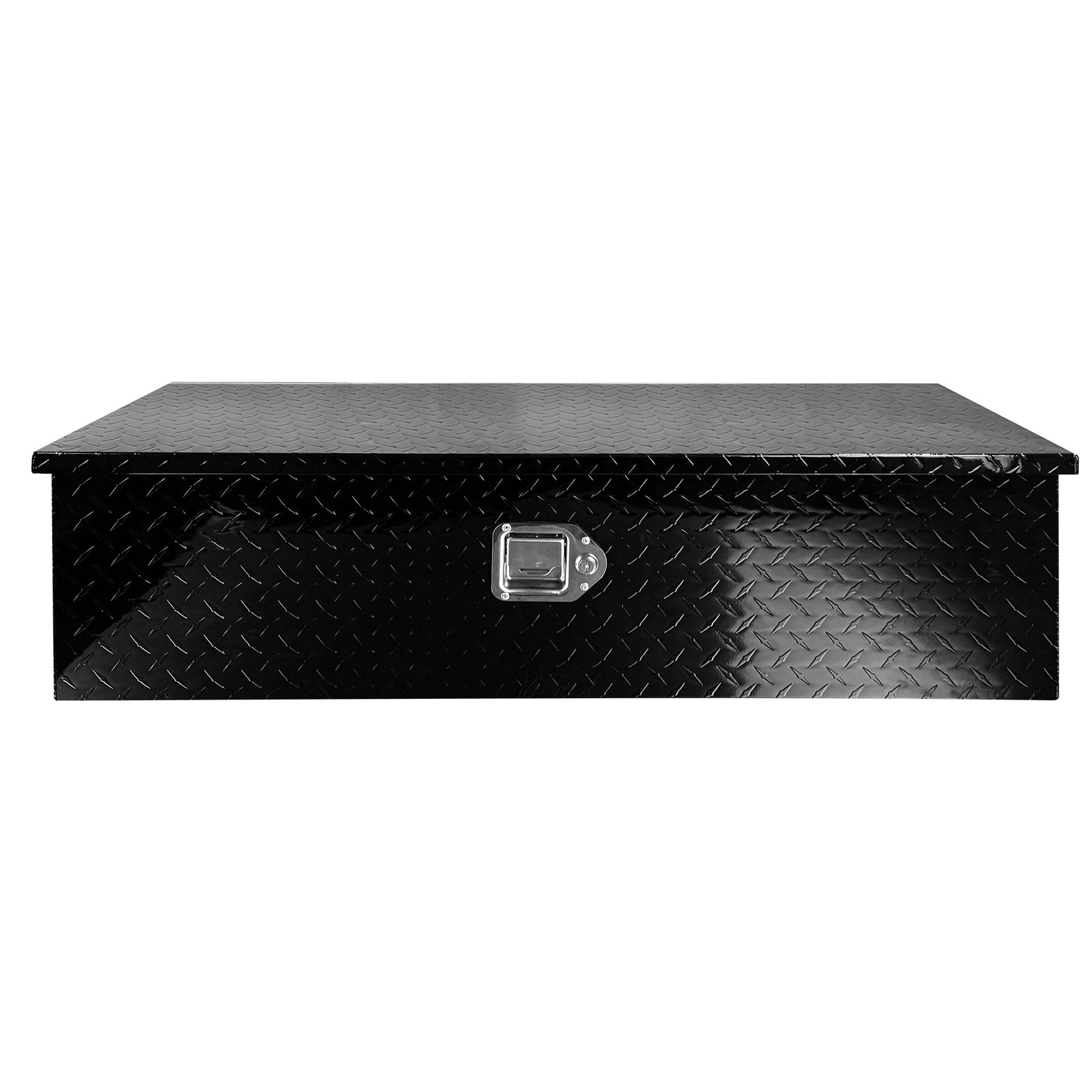 Black 39"x13"x10" Aluminum Truck Bed Tool Box Diamond Plate Trailer ToolBox