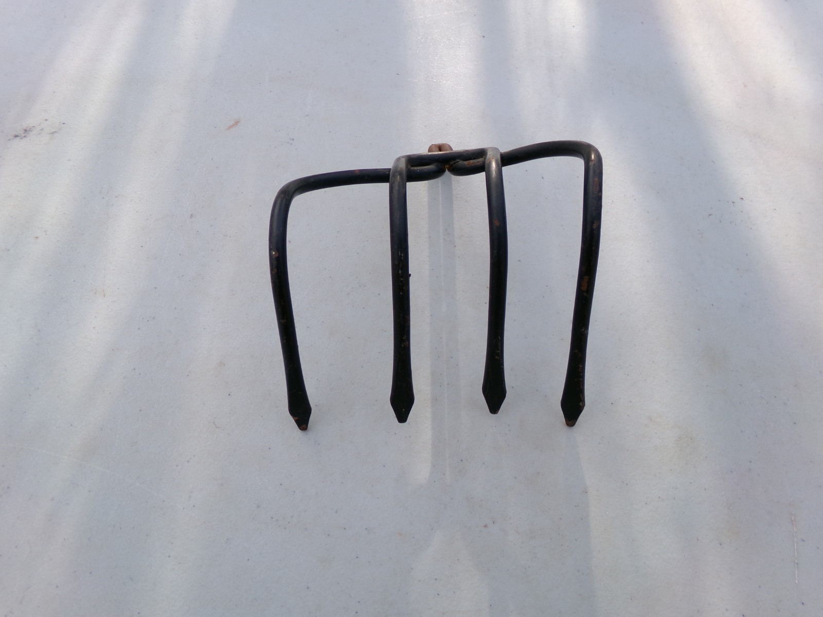 4 Tine Prong Head Garden Rake Claw Vintage