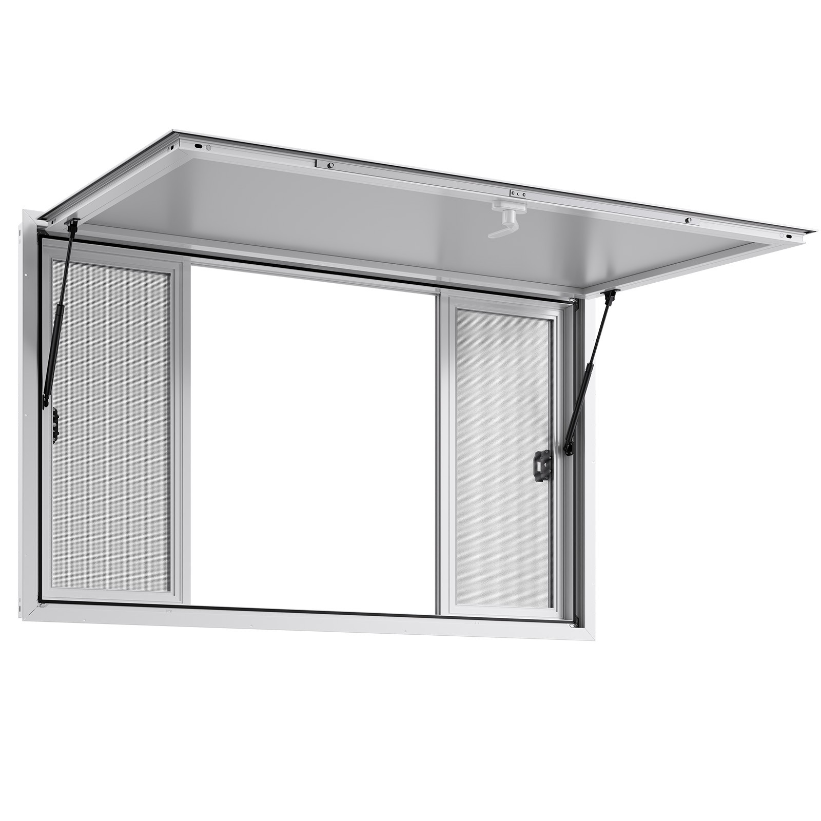 VEVOR 60x36in Concession Stand Serving Window Food Truck Service Awning Aluminum