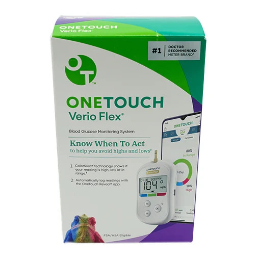 OneTouch Verio Flex Meter Blood Glucose Monitoring System Exp Jan 2027+
