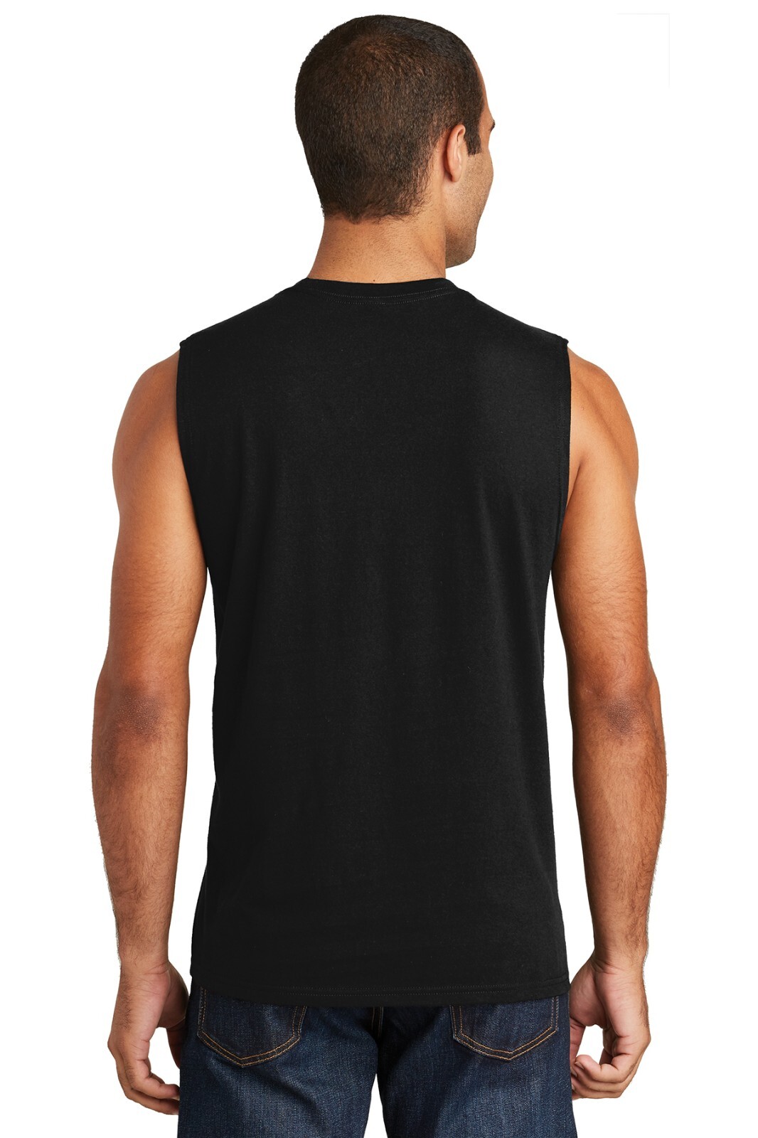 District DT6300 Mens Sleeveless V.I.T. Muscle Crew Neck Stylish Tank Top