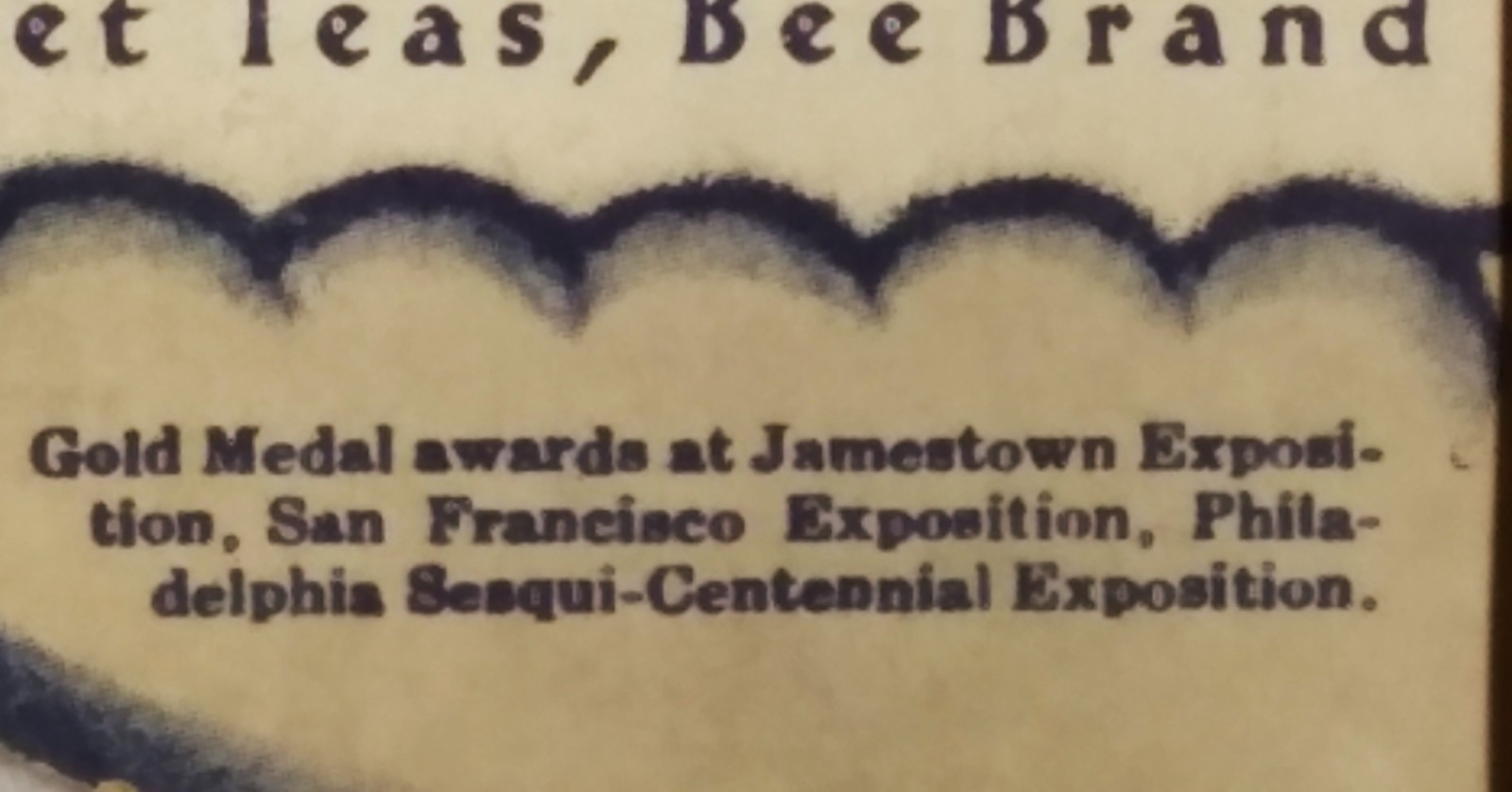 McCormick Orange Pekoe Tea c1920 hand held advertising fan