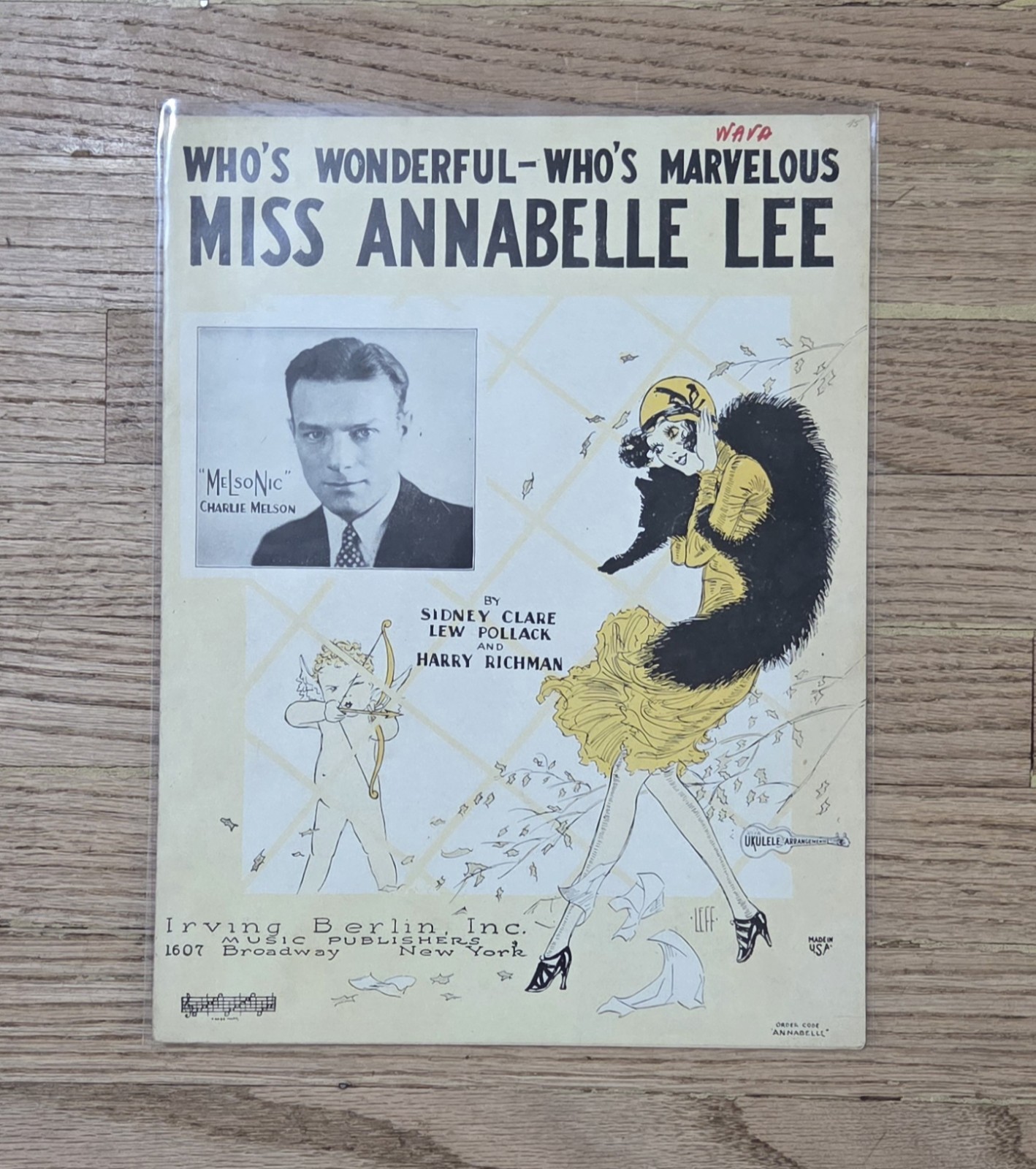 (6) Vintage Irving Berlin Music Sheets Lot