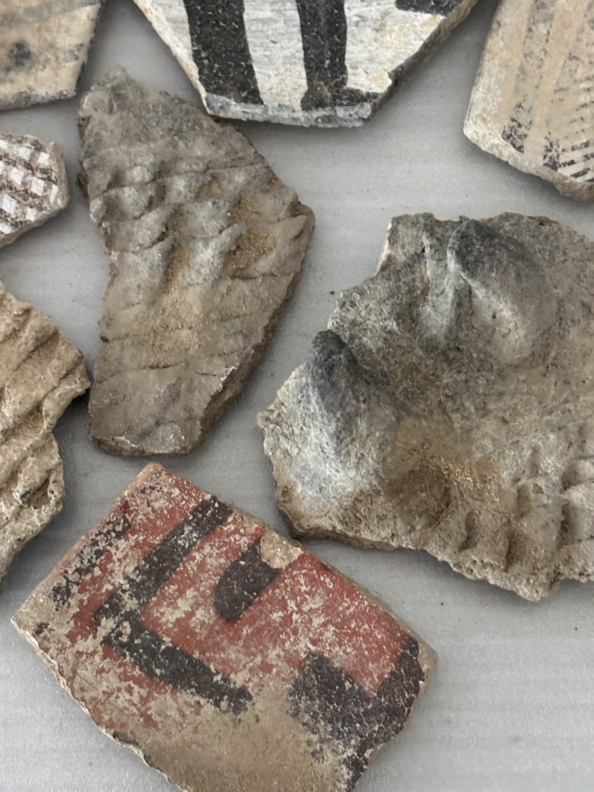 12 Ancient Anasazi Native American Pottery Shards 2” - 4” Arizona L6-D FREE SHIP