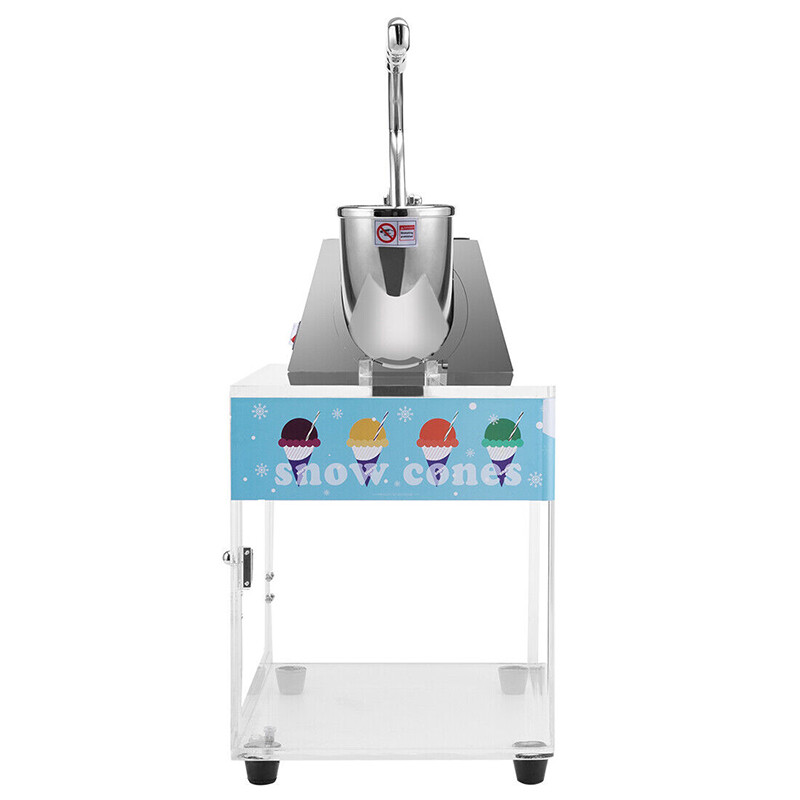 440lbs/h Electric Snow Cone Machine Ice Shaver Maker Shaving Crusher Dual Blades