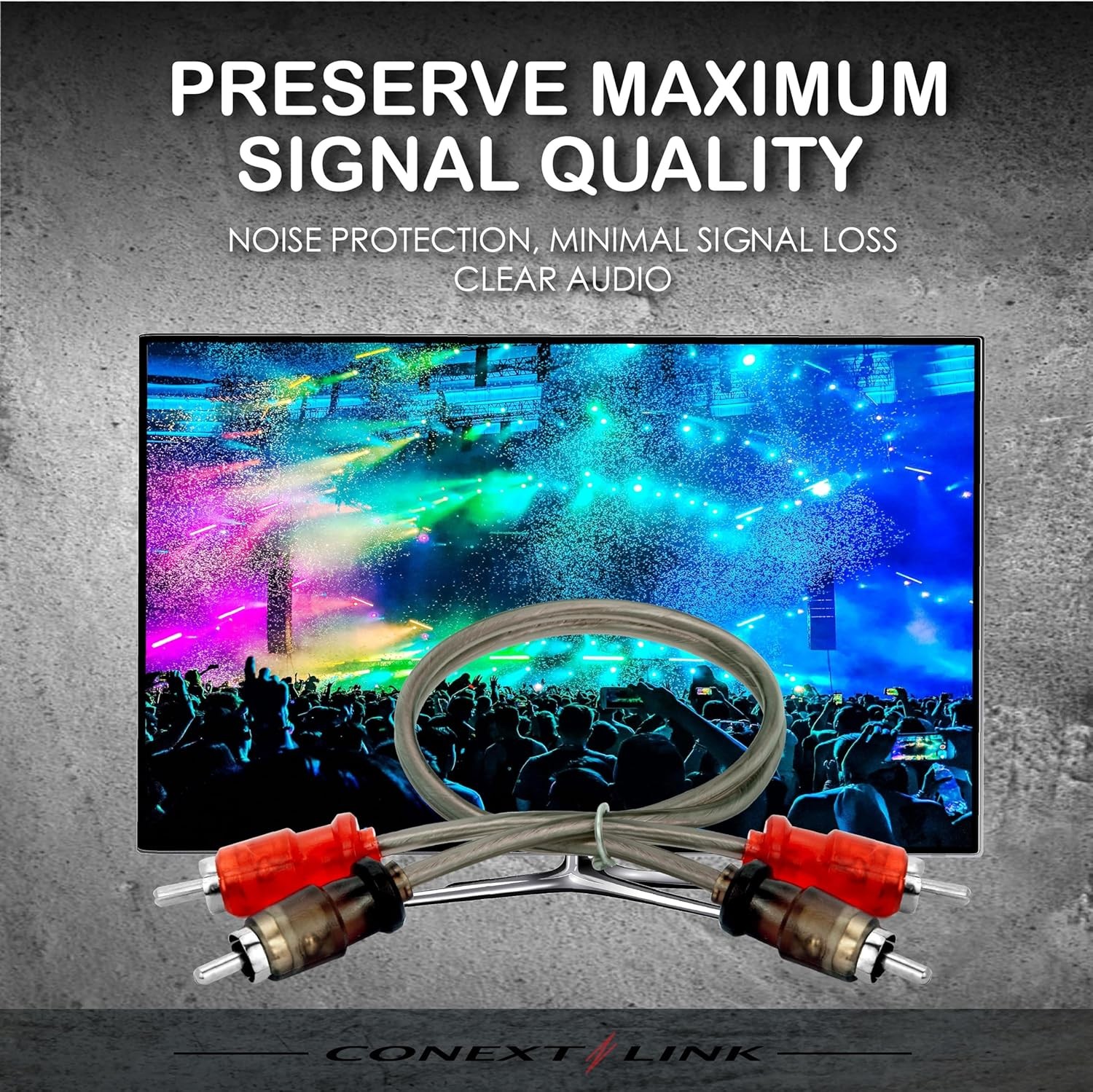 200X RCA Audio Cable Twisted Pair with Noise Reduction Interconnect Amp Wire Lot