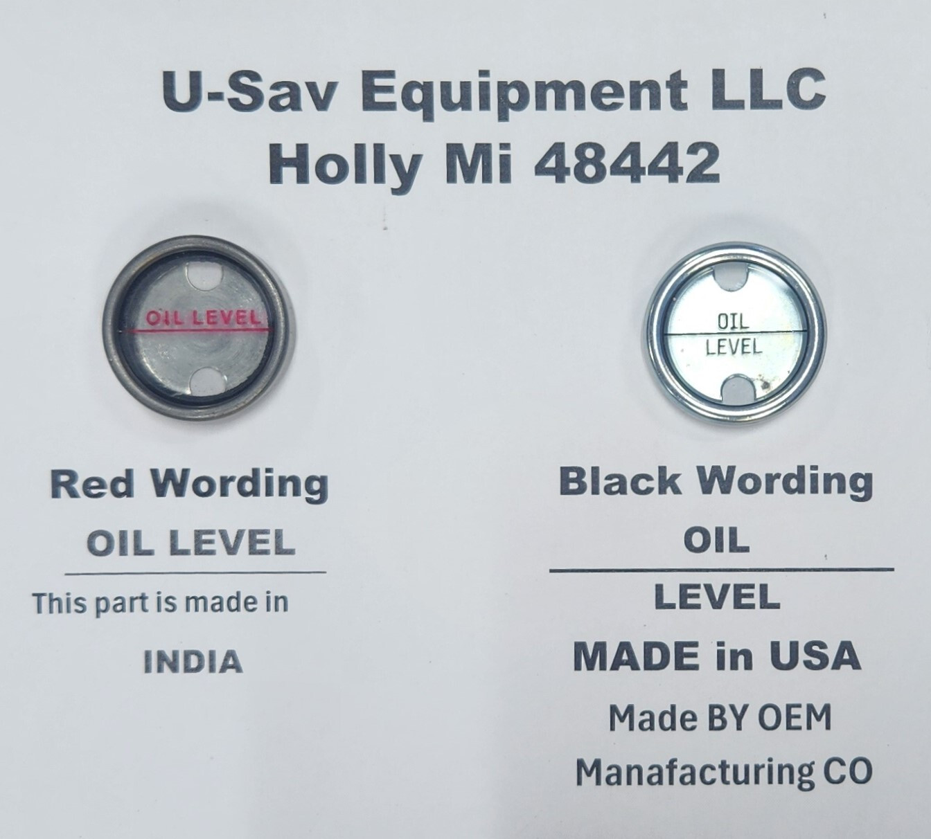 NEW Hobart Mixer Oil Level Gauge 60 80 140 Qt Sight Glass Gage 00- 022793 India