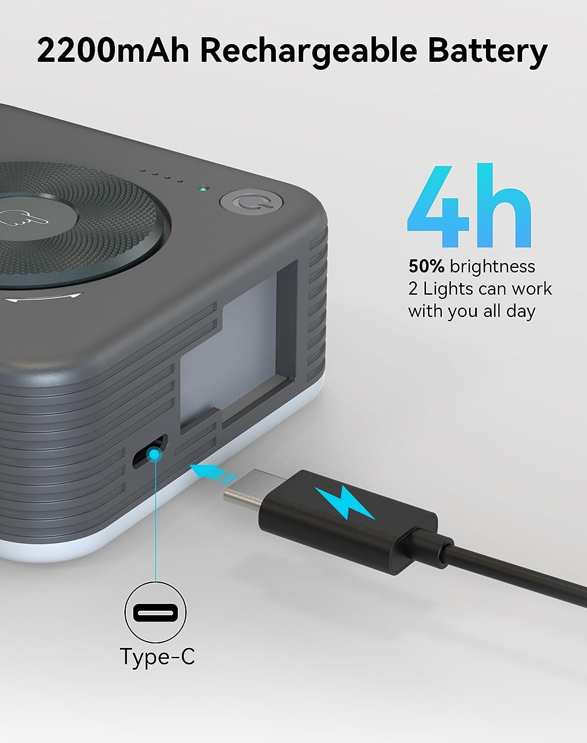 SmallRig P96 Mini Video Light, LED Camera Light With 2200mAh Battery -Outlet