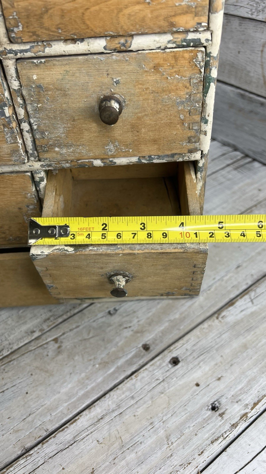 ANTIQUE VINTAGE WOODEN 8 DRAWER SPICE CABINET APOTHECARY CHEST HANDMADE AS IS 🤎