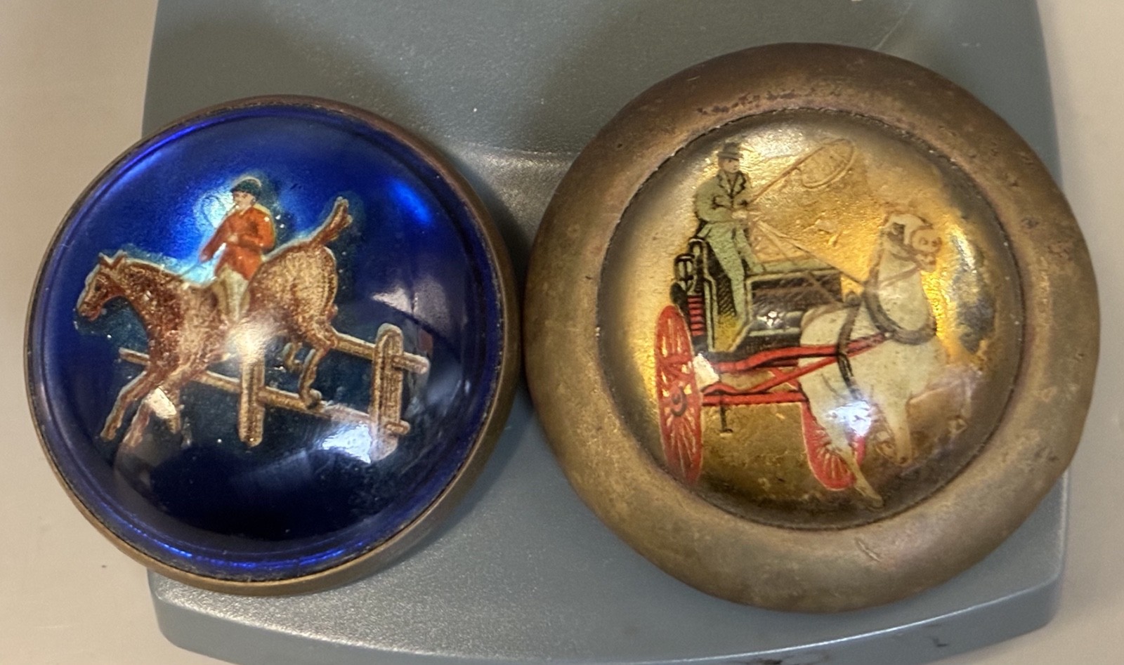 Two Antique Bridle Rosettes