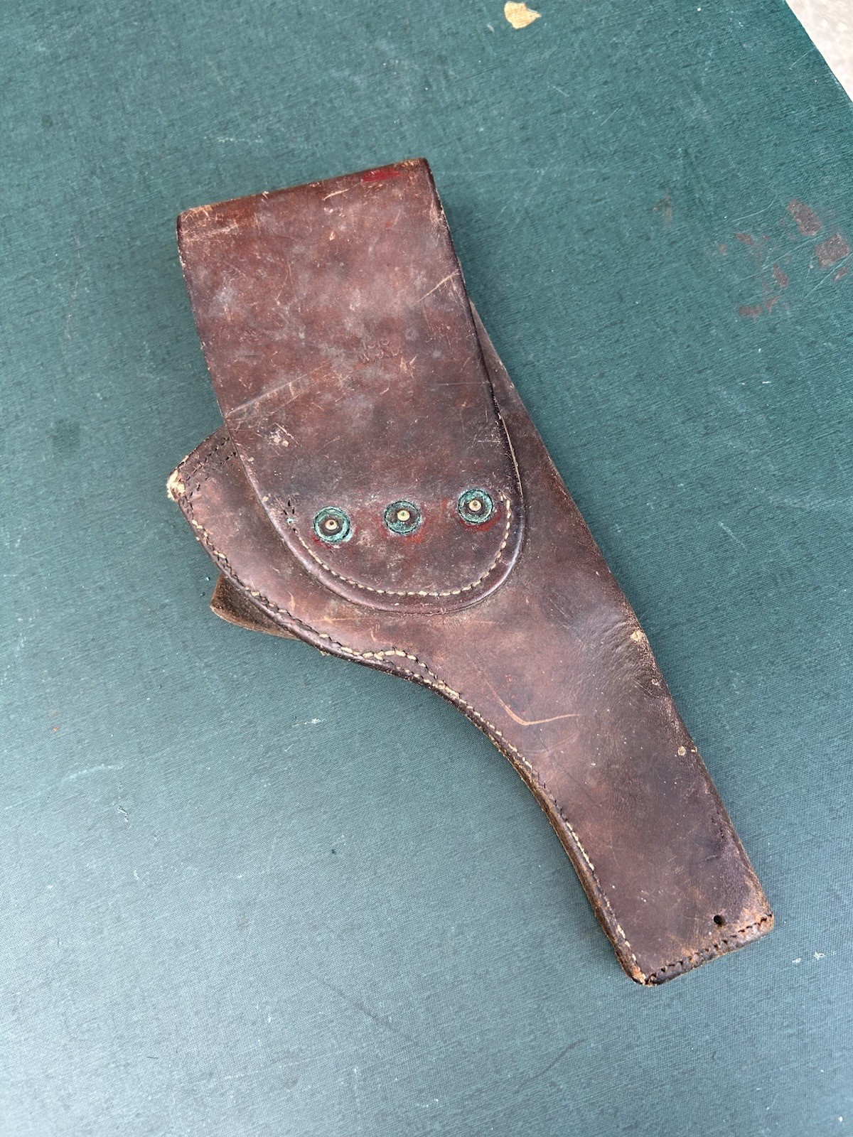 WWI US COLT / SMITH & WESSON MODEL 1917 REVOLVER HOLSTER-MARKED W O D 1918