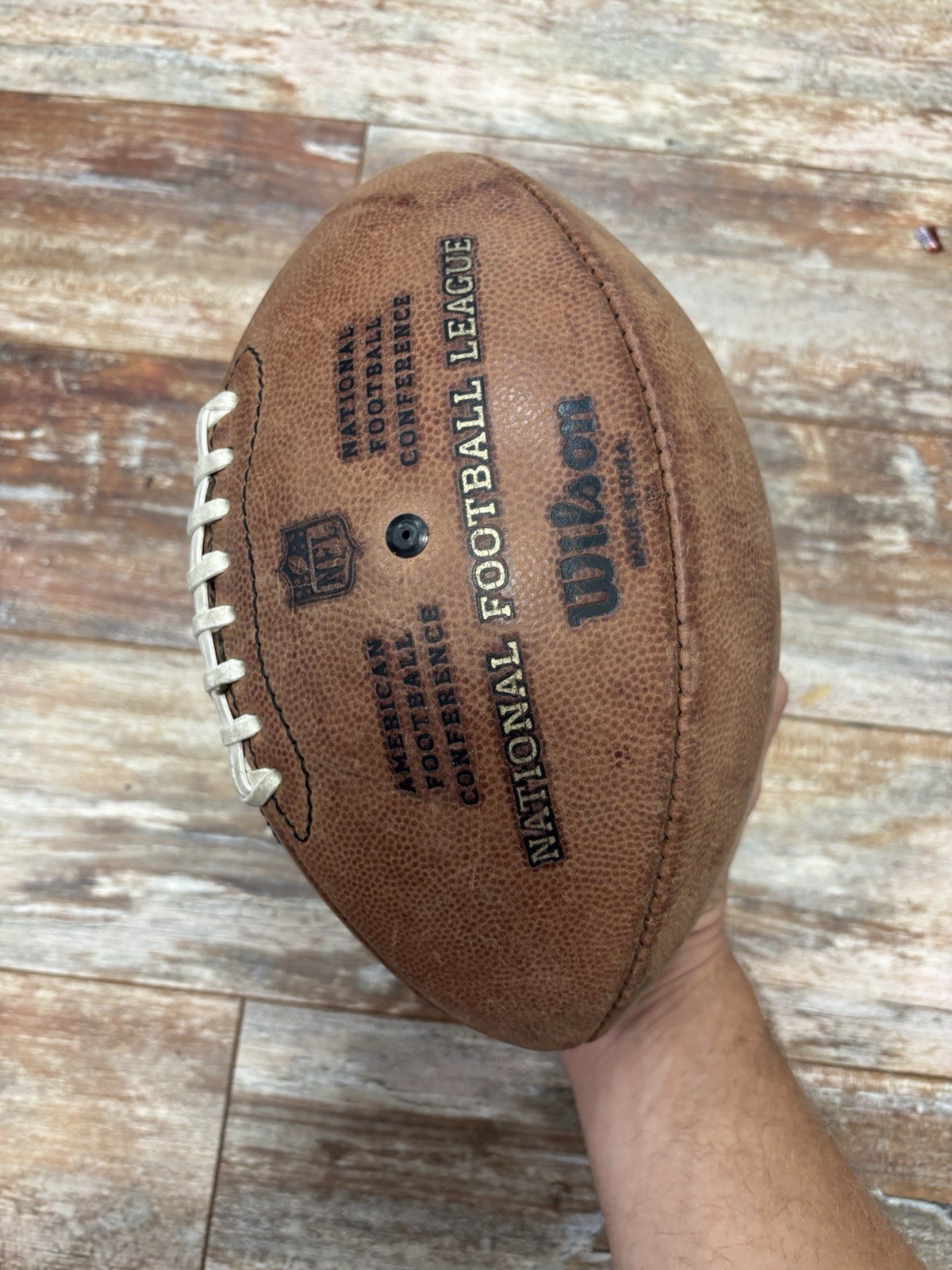 2006 Denver Broncos Team Stamped Practice Used NFL Wilson The Duke Football