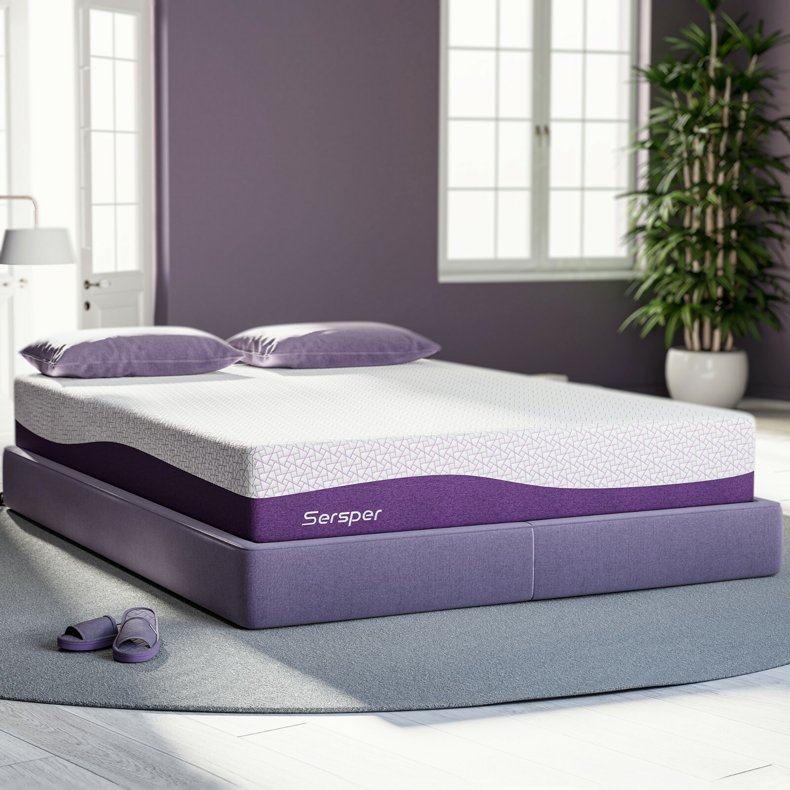 8/10/12 Inch Gel Infused Memory Foam Mattress Twin Full Queen King - Bed In Box