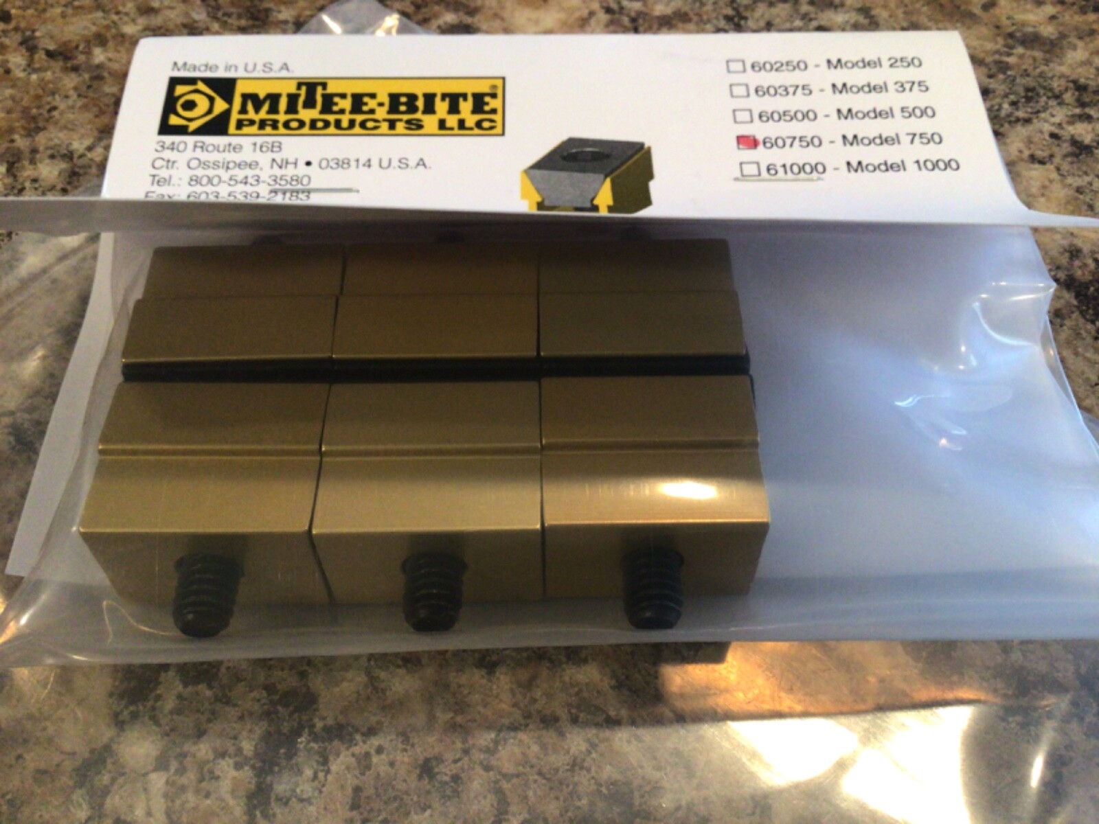 Mitee-Bite 60750 Uniforce Clamps 6-pack, 6 Total Clamps, 1/4-20 Thread