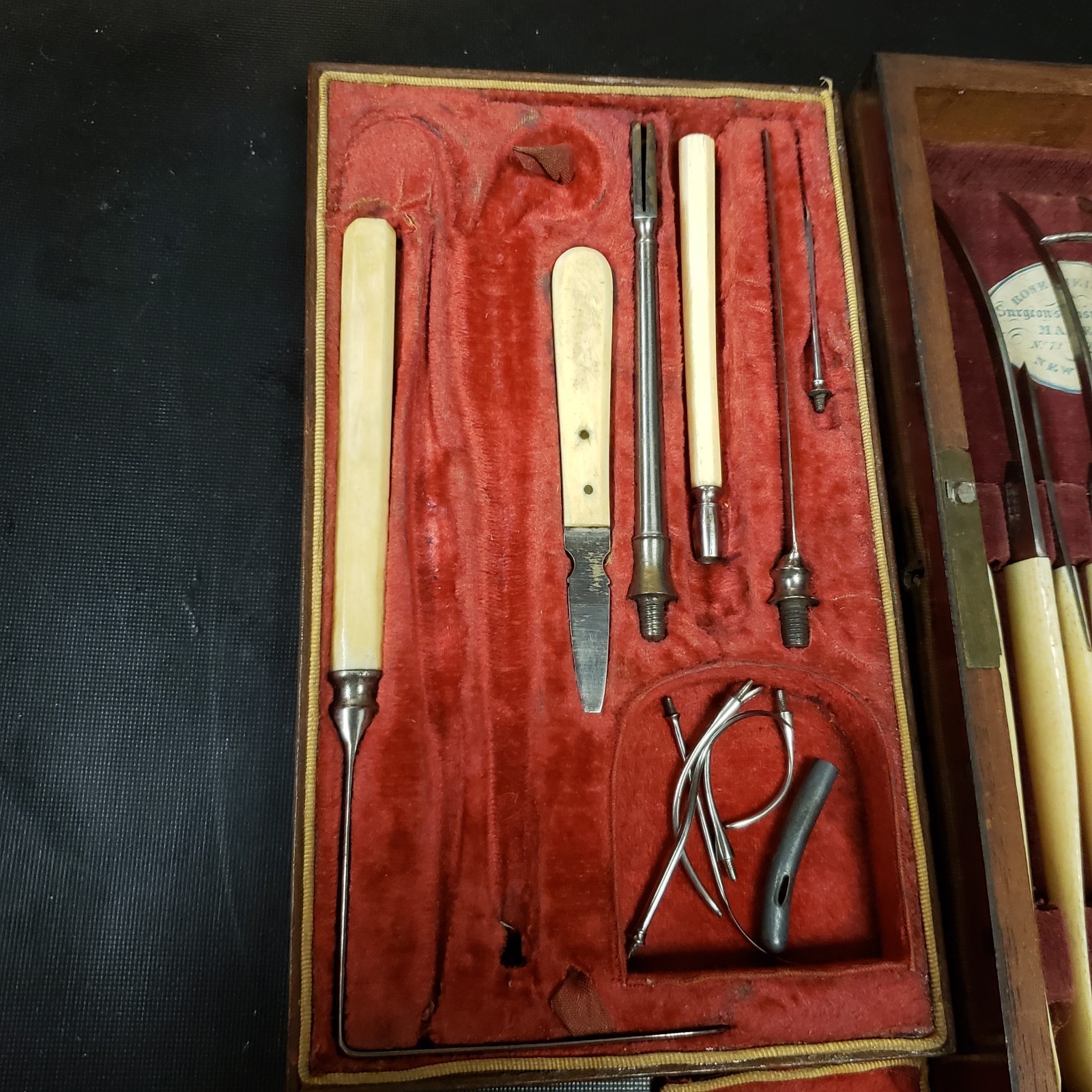 CIVIL WAR SURGICAL KIT ROSE & SELLERS NEW YORK 1822 to 1845 SURGEON INSTRUMENTS