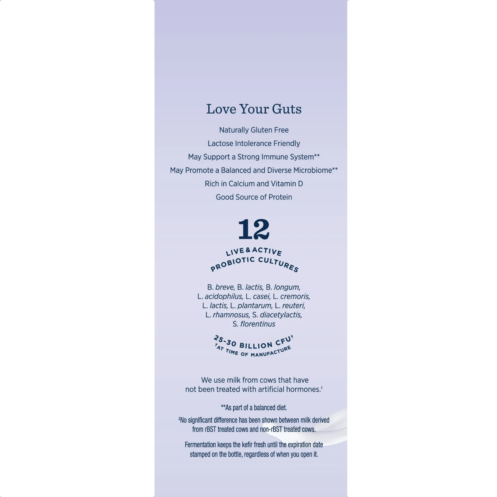 Lifeway Blueberry Kefir - Lowfat Probiotic Milk Smoothie (4 bottles of 32 oz ea)