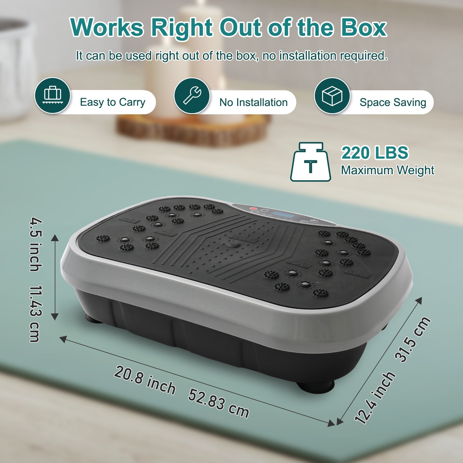 NEW Vibration Plate Exercise Machine Whole Body Workout Vibrate Platform Fitness