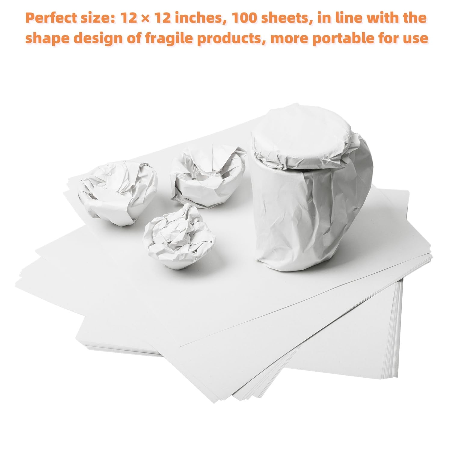 100 Sheets 12x12 Packing Paper for Moving Fragile