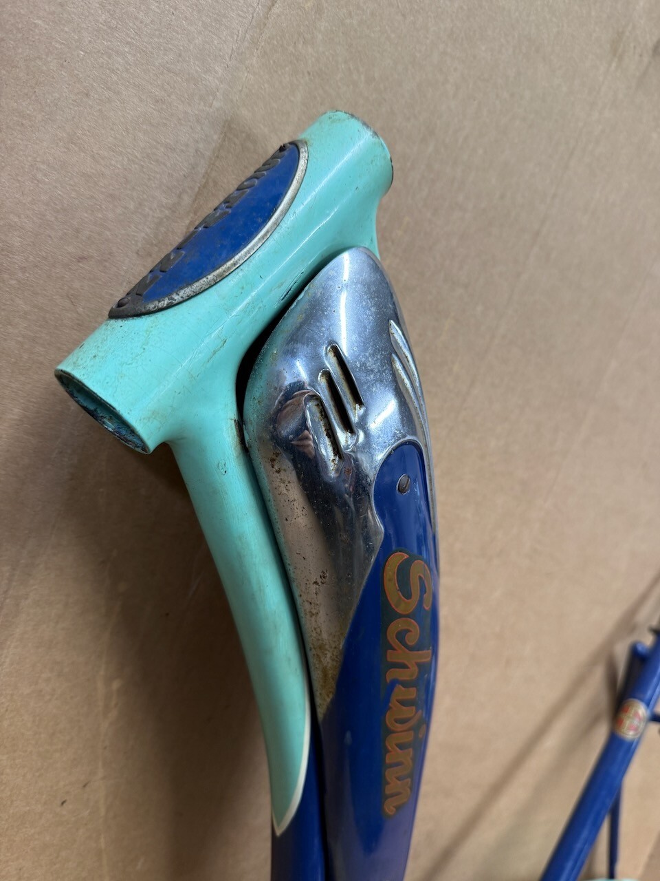 Schwinn Blue Ladies 26" Panther Bicycle Frame Set & Tank 1950