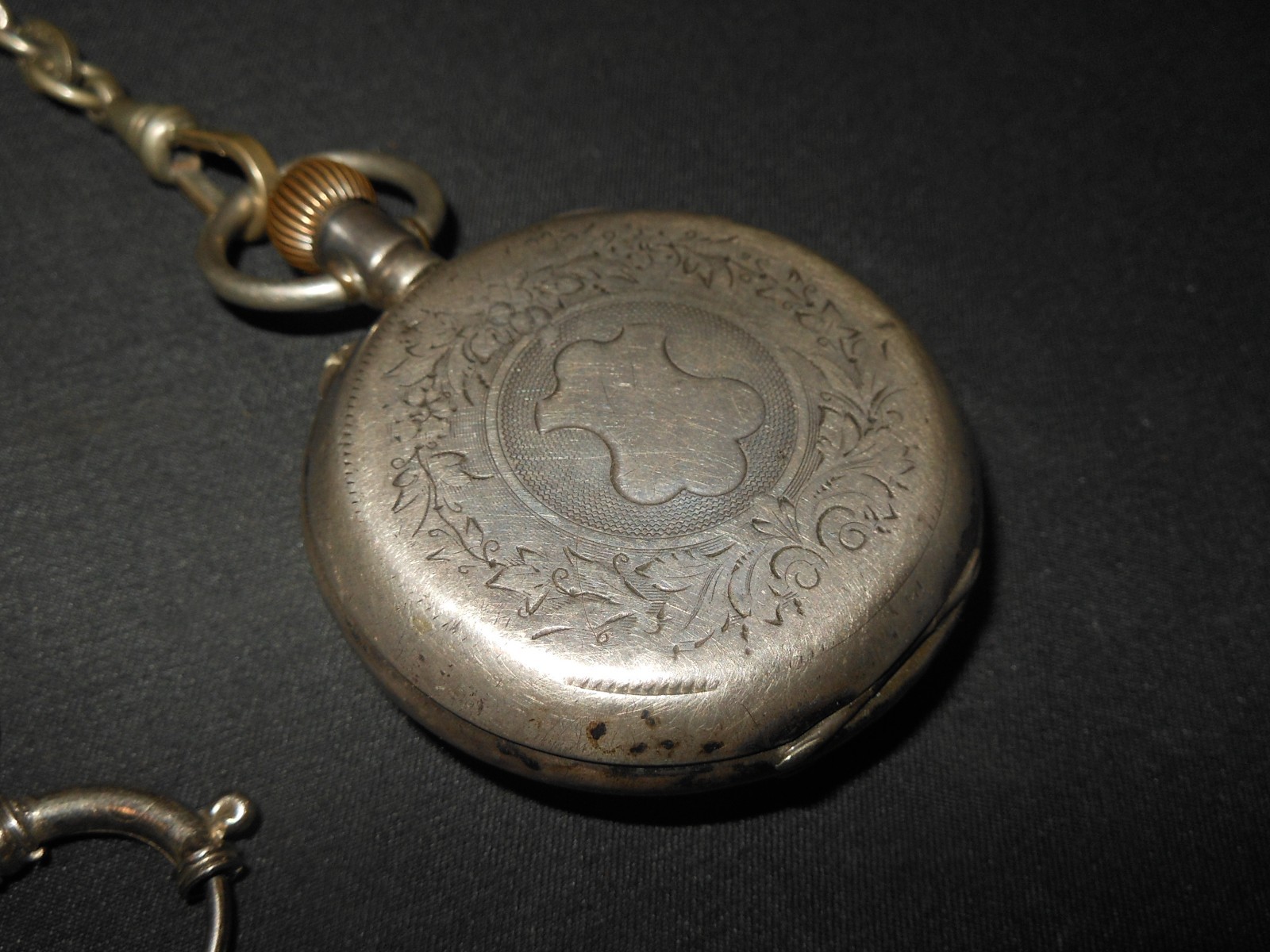 WW1 German Taschenuhr - CIVILIAN POCKET WATCH - .800 SILVER CASE - NICE!