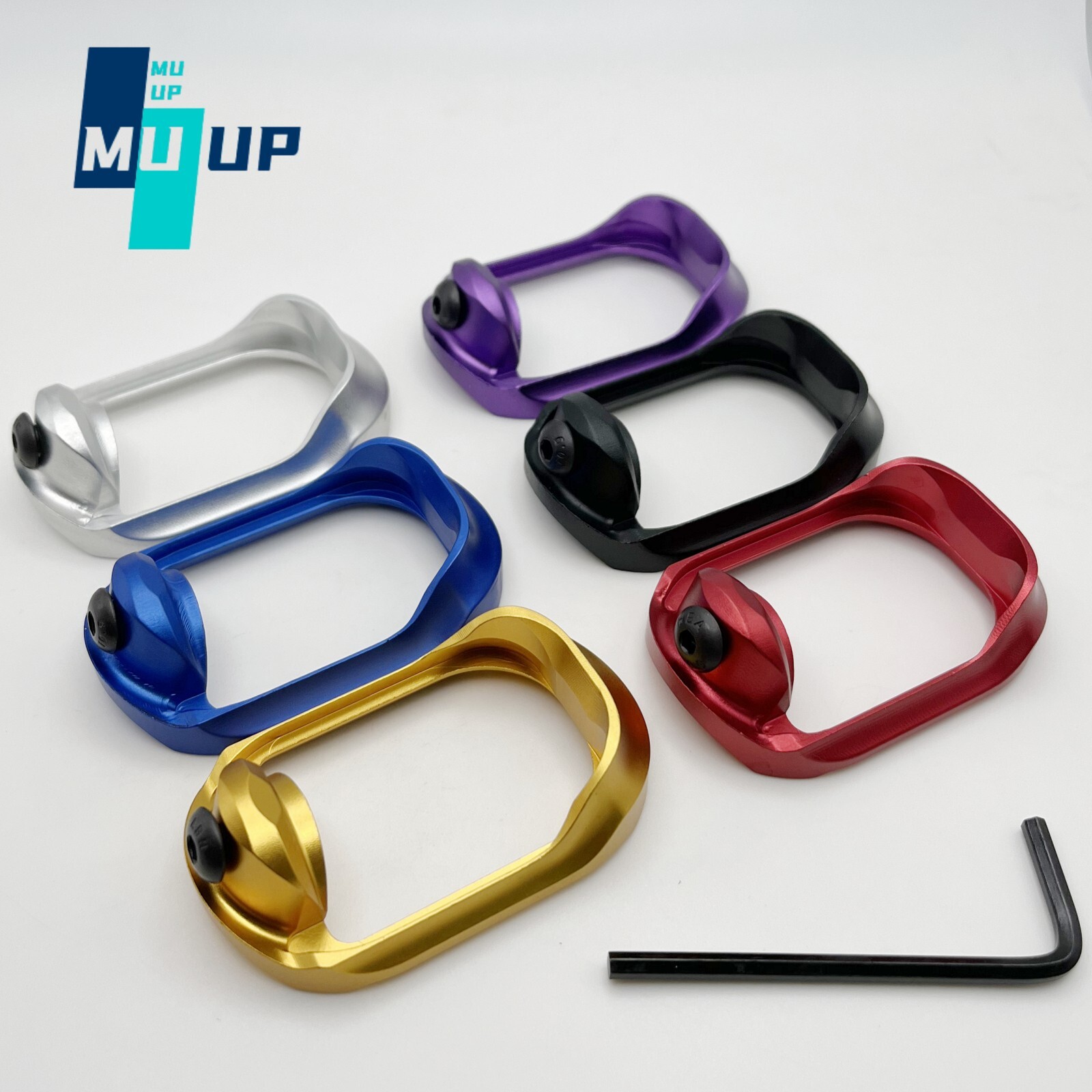 Flared Magwell and Enhanced Base For Glock Gen 5 G19 Anodized Aluminum Black Sil