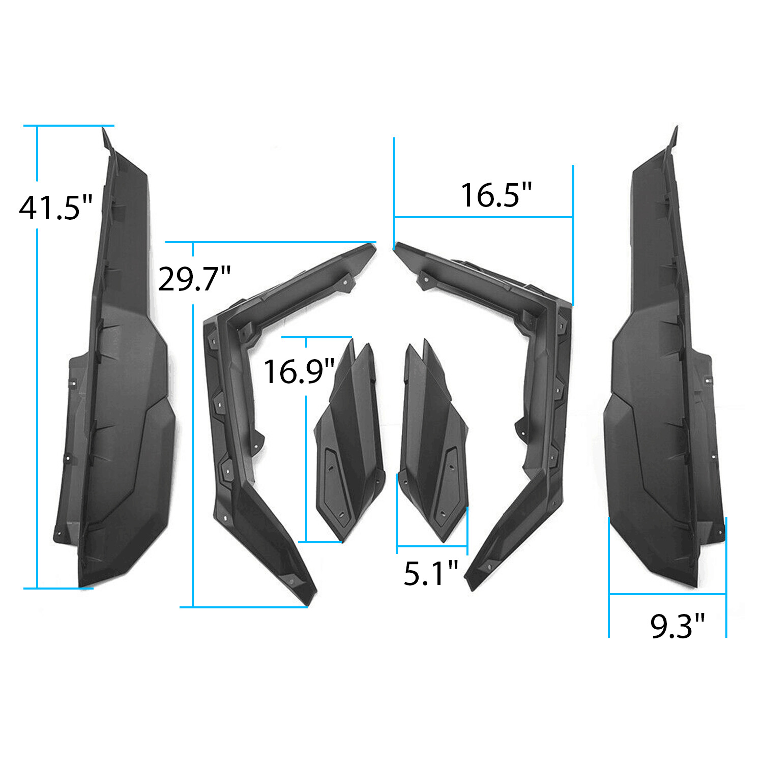 Fender Flares For Can Am Maverick X3 / MAX Turbo R RR 2017-2024 # 715002973