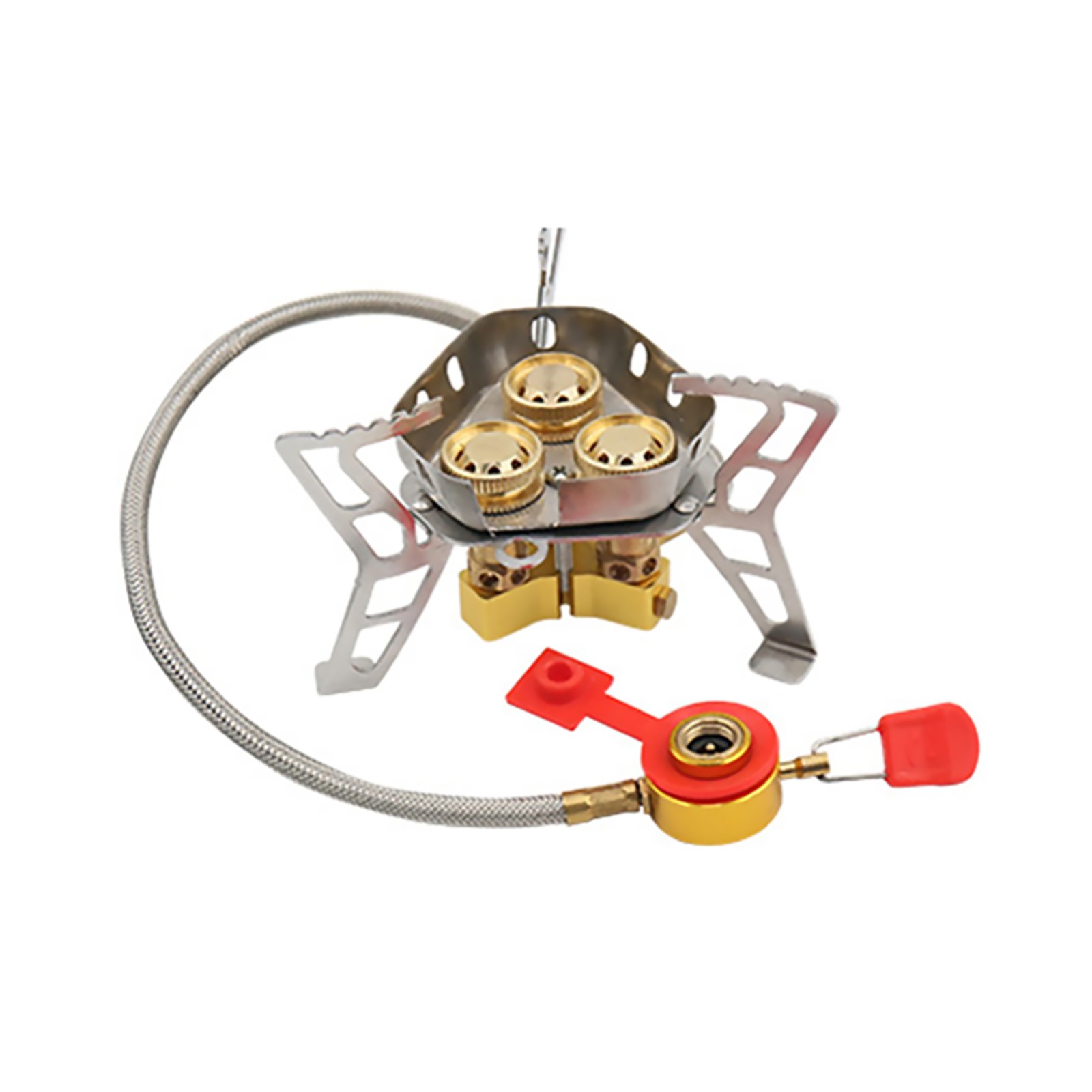 New 6800W Aluminum Alloy Outdoor Tourist Foldable Windproof Camping Gas Stove