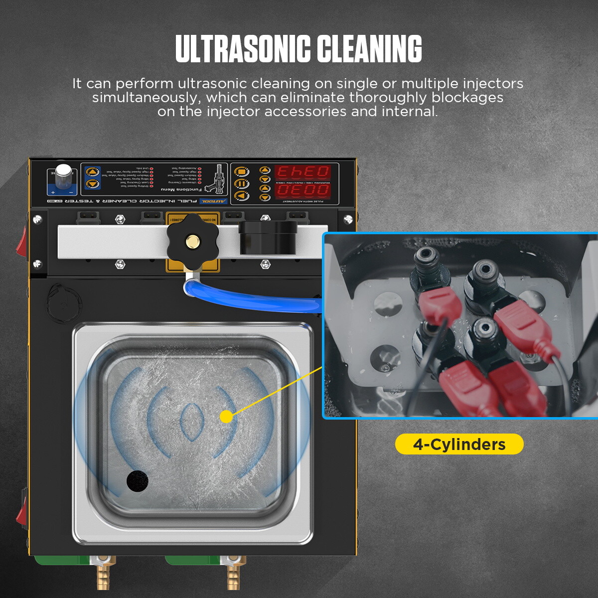 AUTOOL CT160 Car Ultrasonic Fuel Injector Cleaner&Tester Machine Upgrade CT150